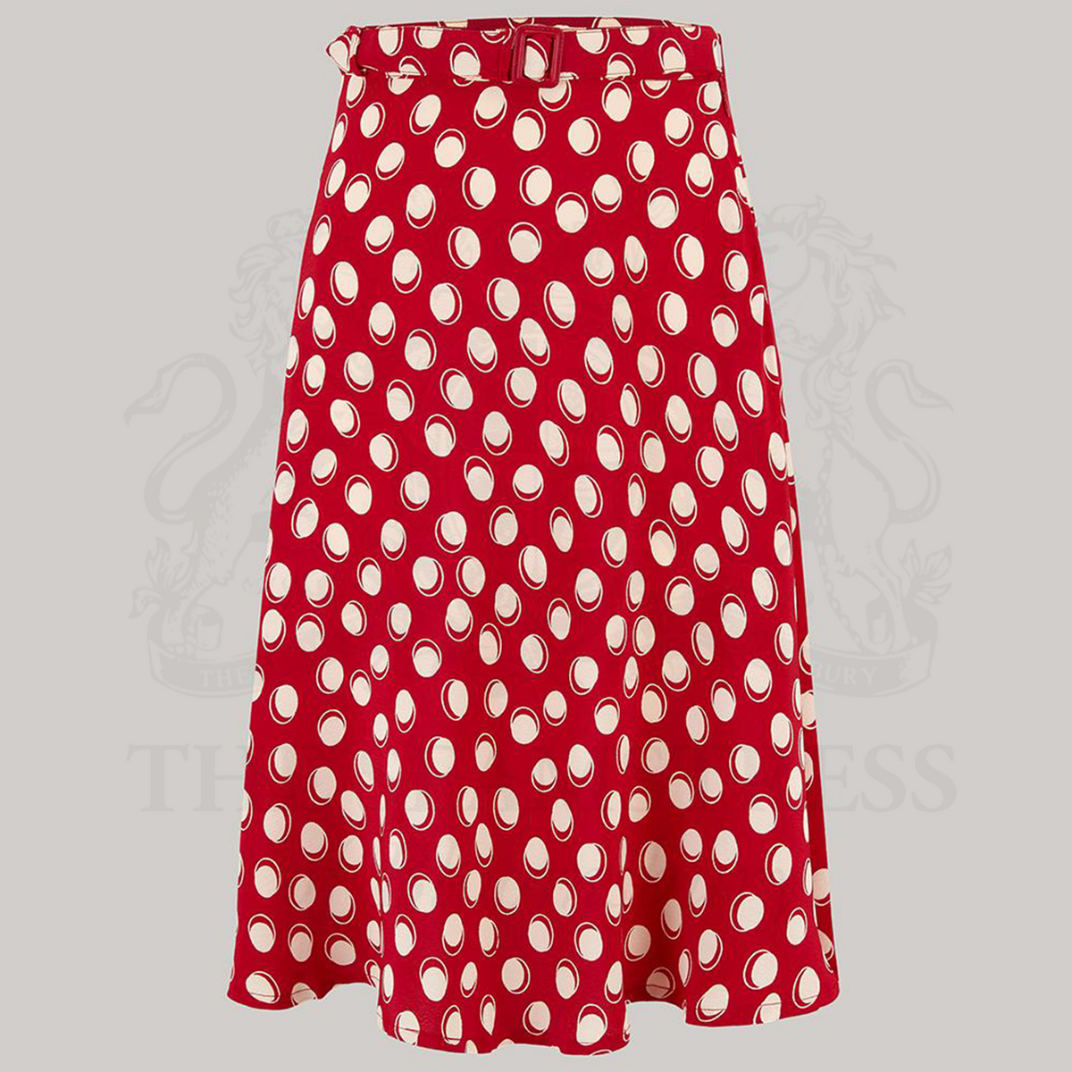 Circle Skirt in Red Moonshine