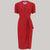 Mabel Waterfall Dress in Red Ditzy Dot