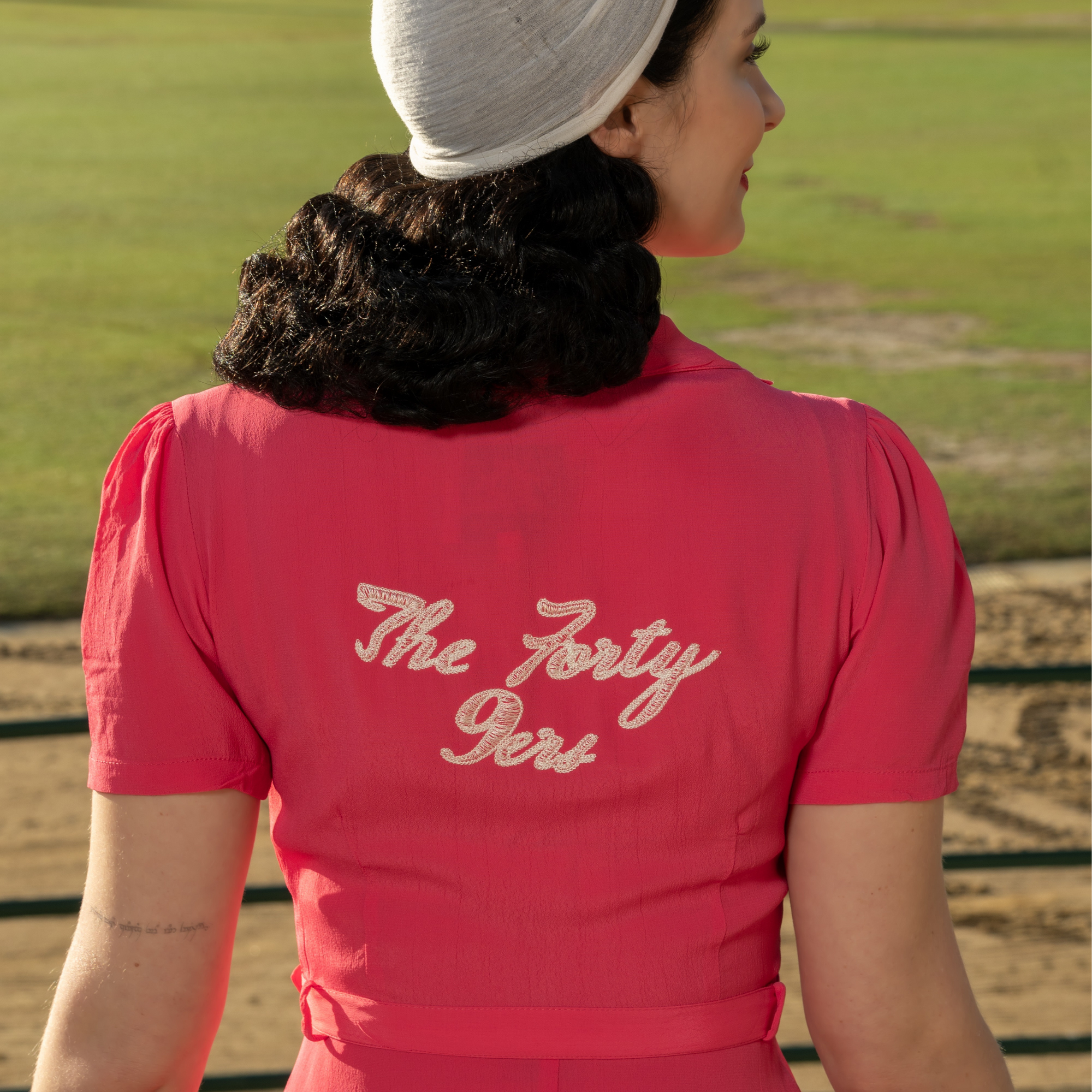 Ethel-49er Dress in Raspberry