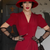 Mabel Waterfall Dress in Windsor Wine