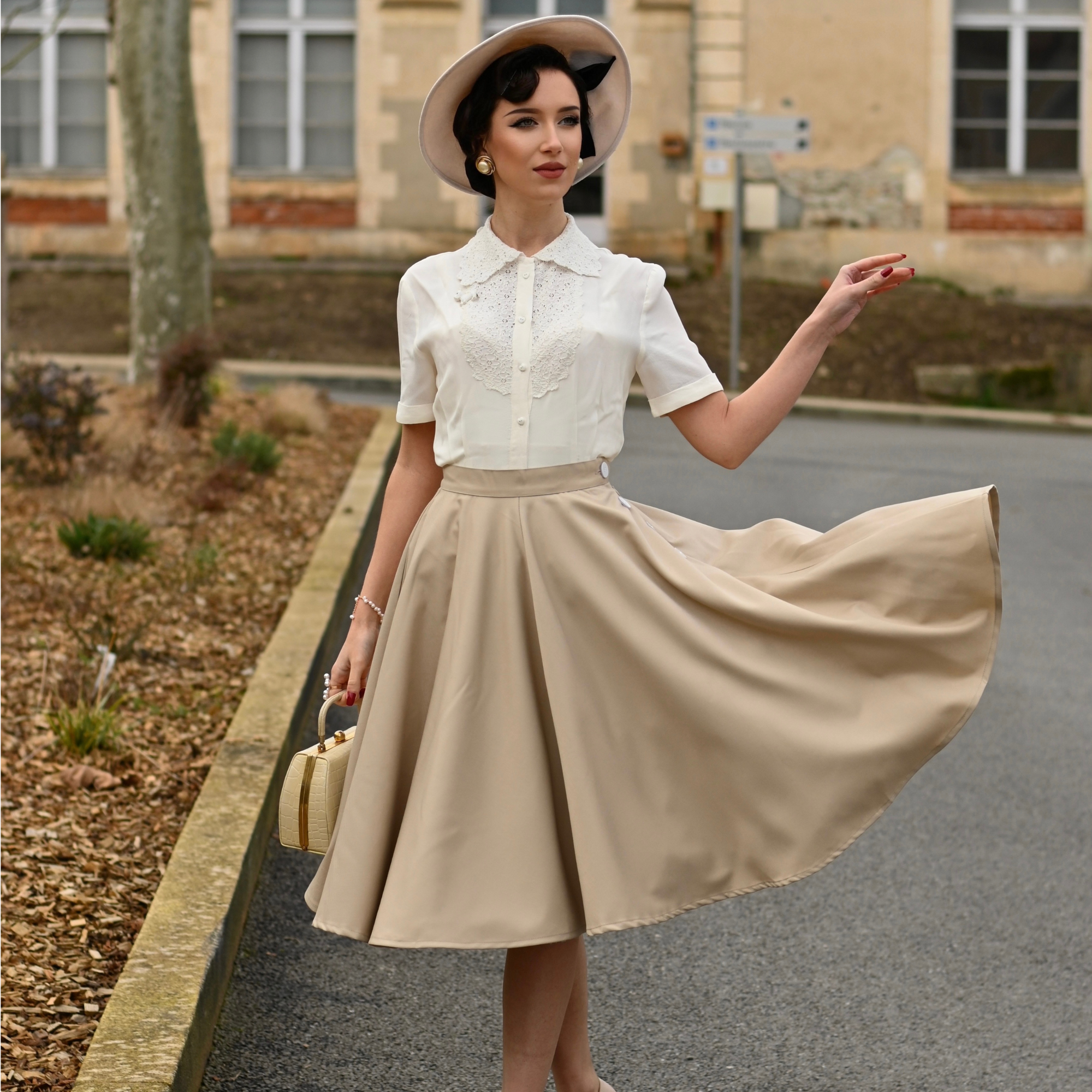 Lacey Blouse in Cream