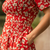 Daisy Dress in Red Pansy