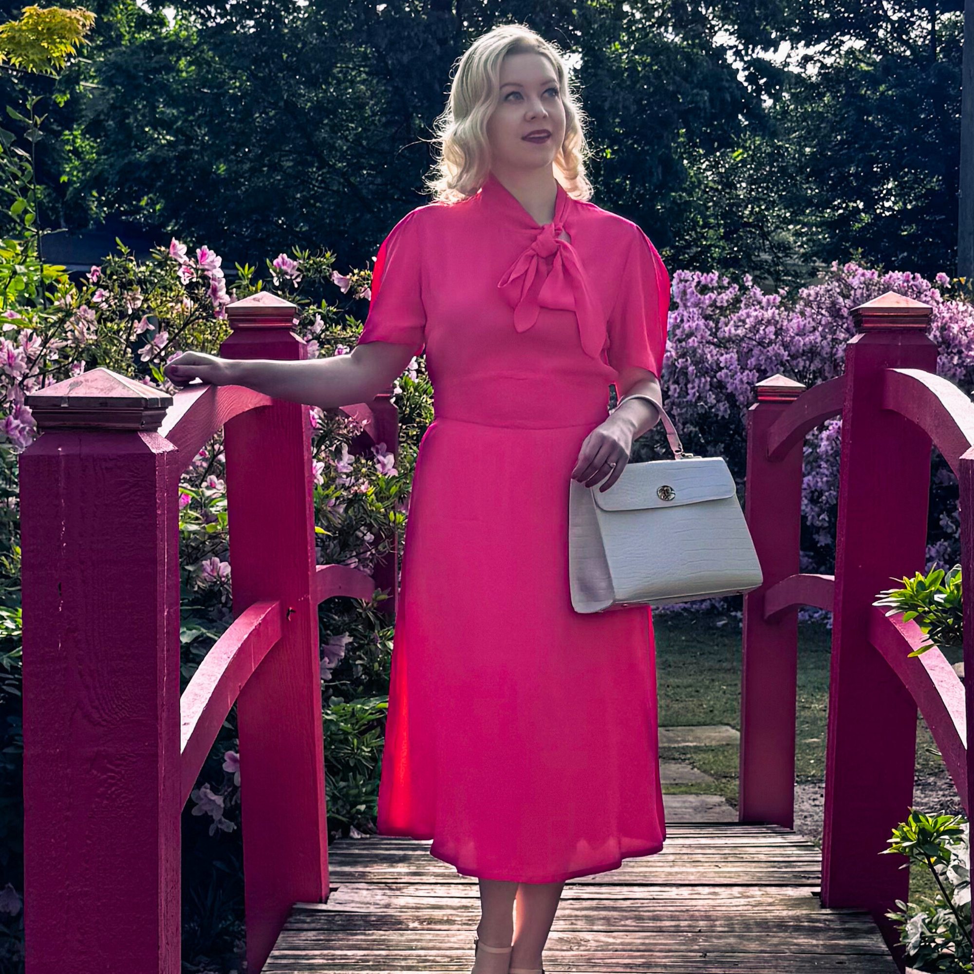 Kathy Dress in Raspberry