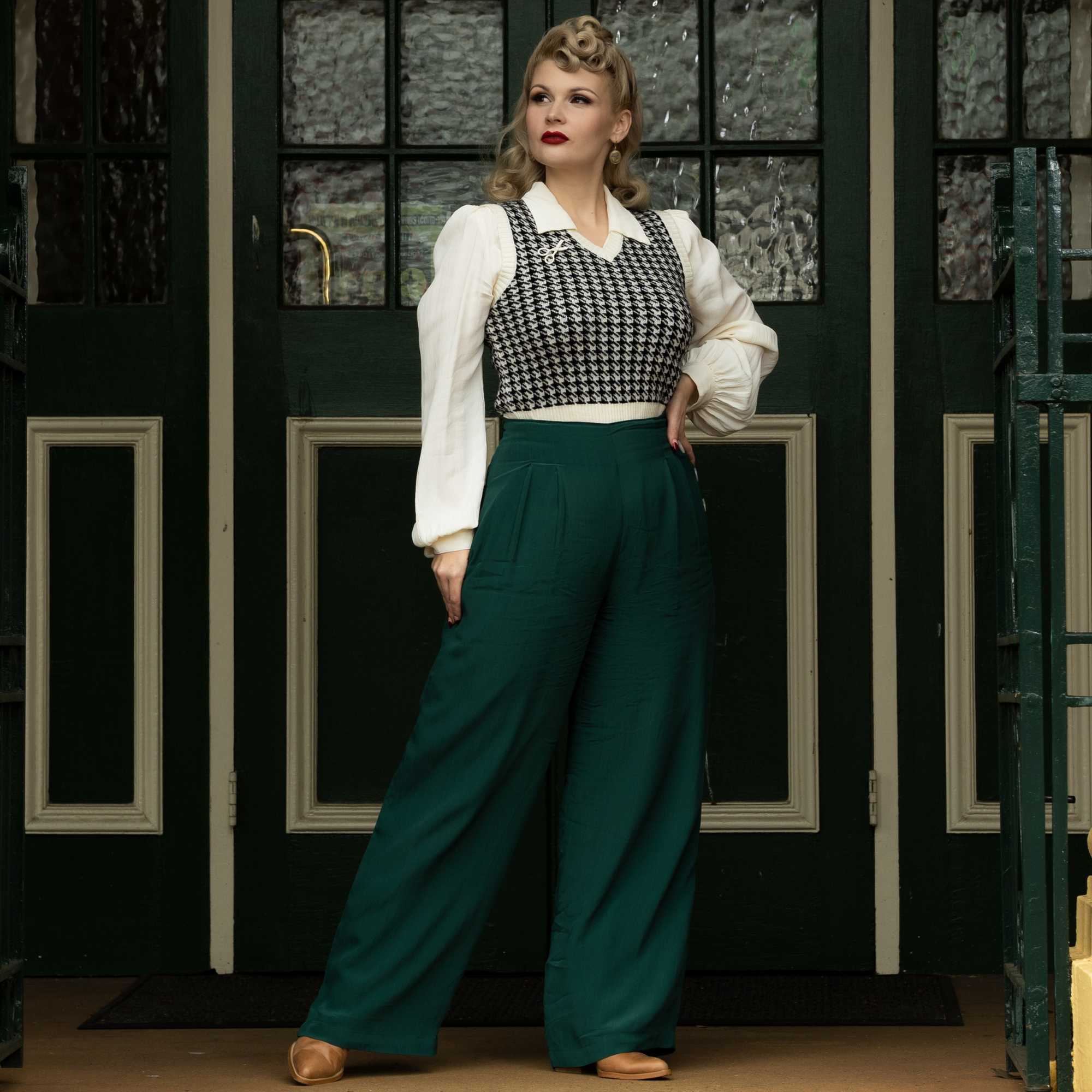 Audrey Trousers in Hampton Green