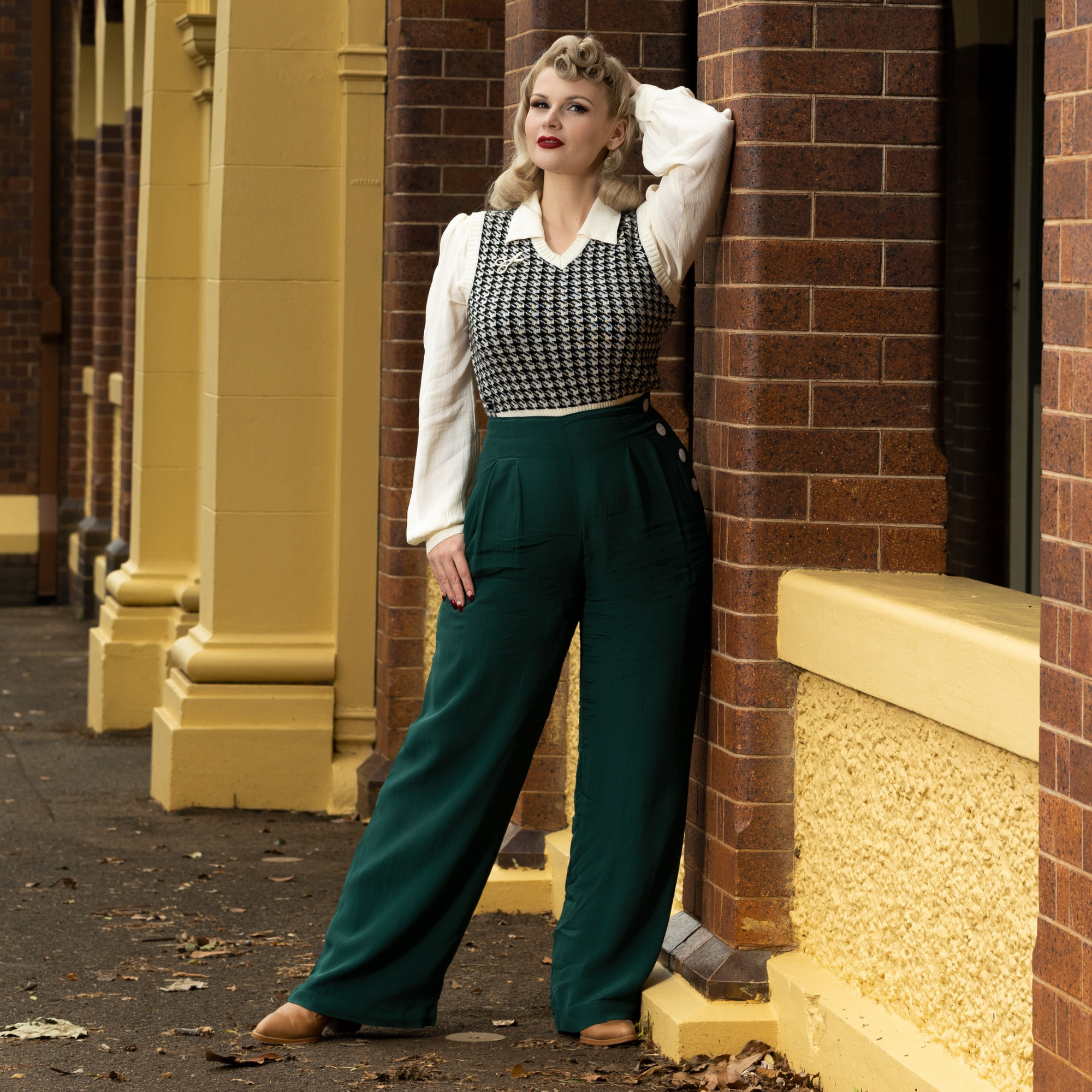 Audrey Trousers in Hampton Green