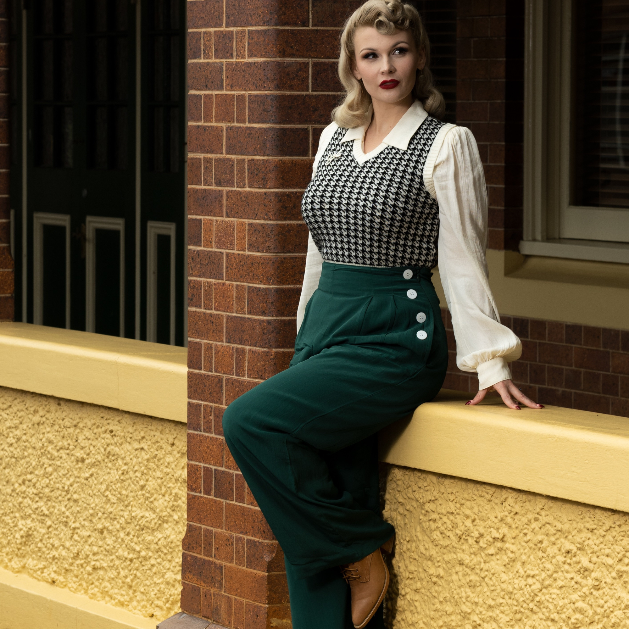 Audrey Trousers in Hampton Green