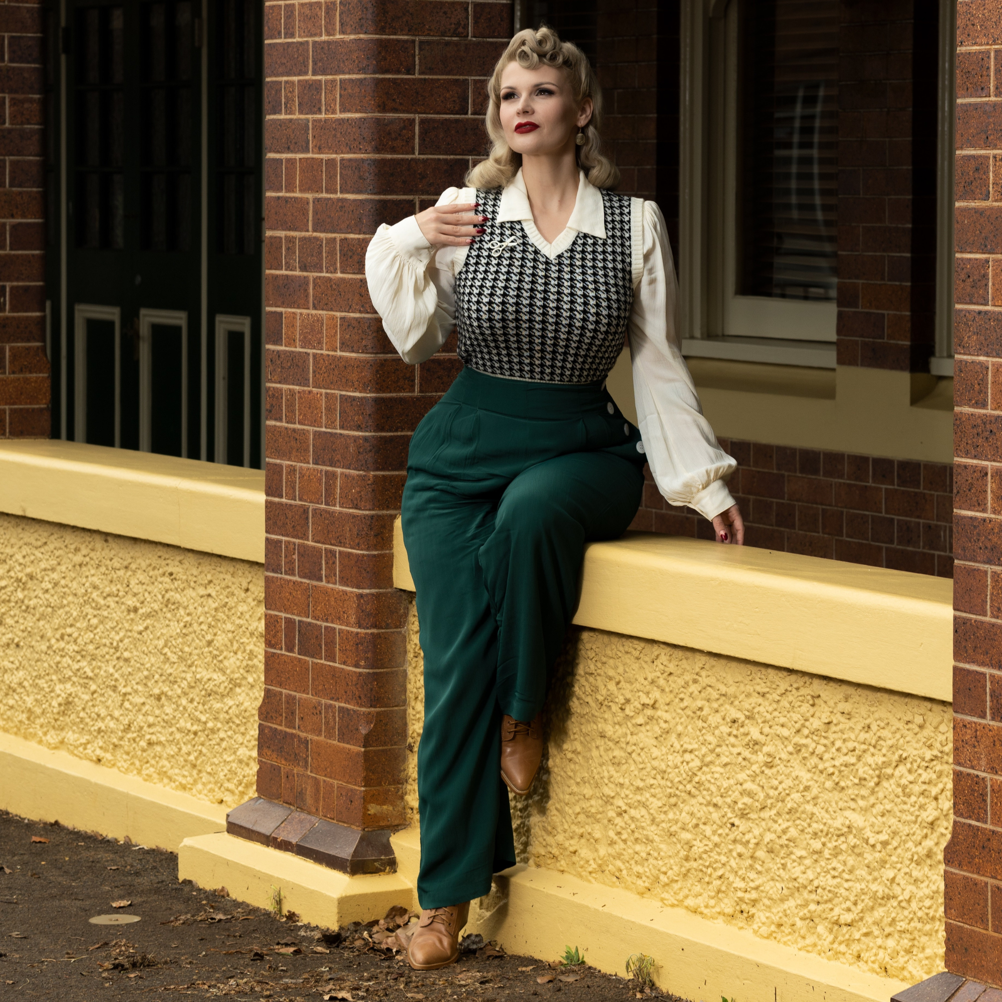 Audrey Trousers in Hampton Green