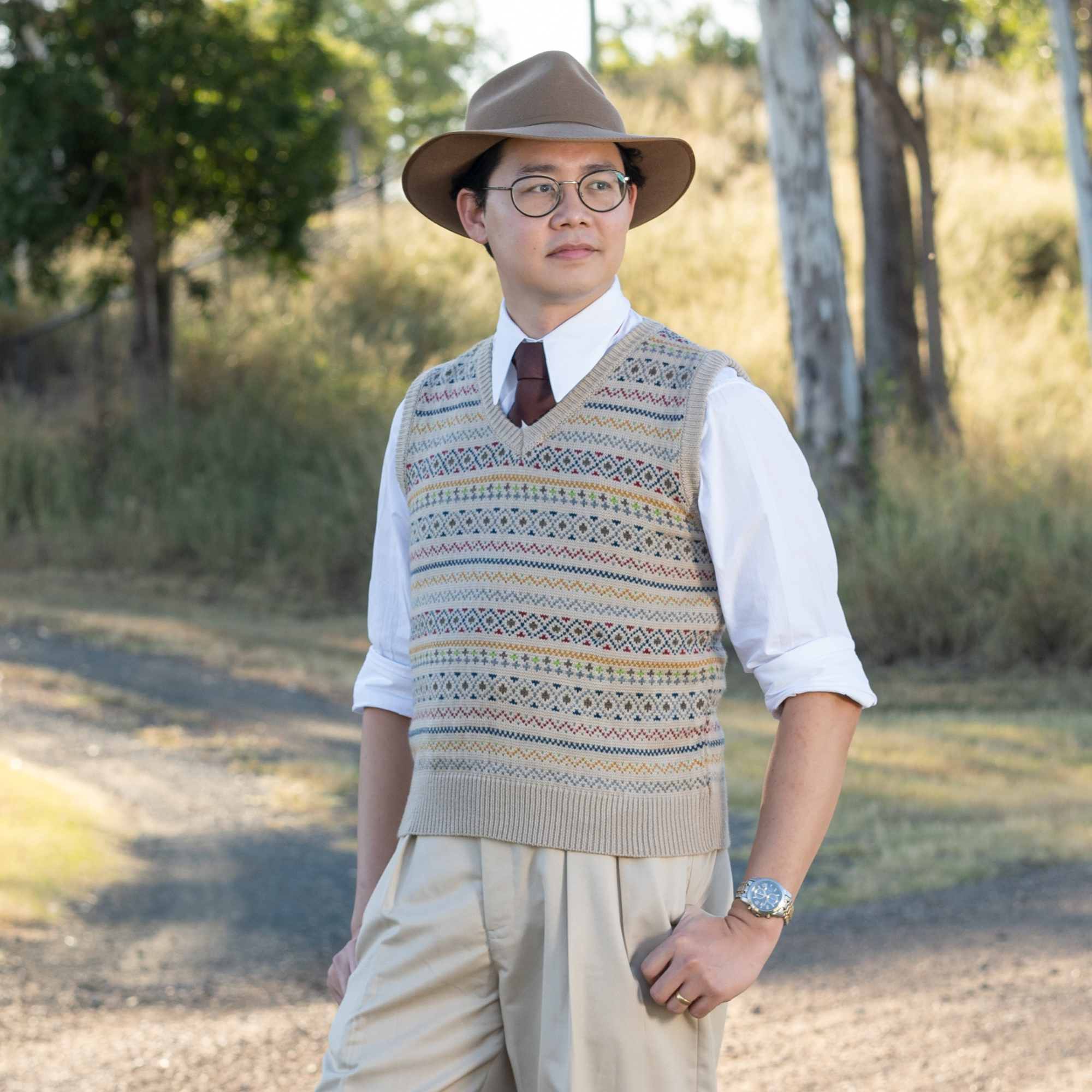 Men's Bloomsbury Fair Isle Slipover
