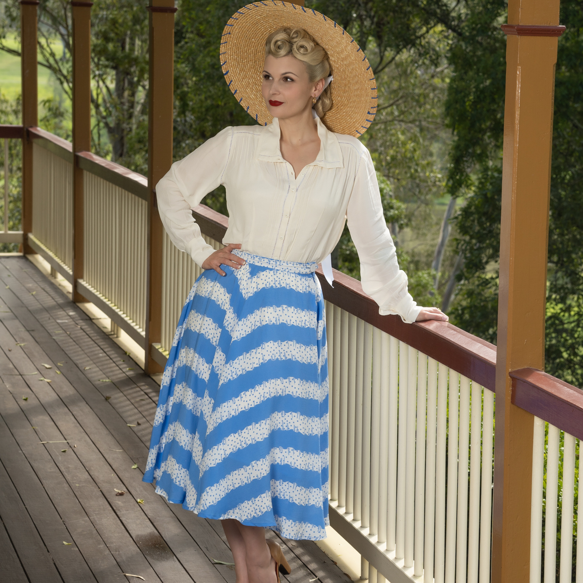 Isabelle Skirt in Palace Ribbon