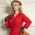 Lucille Shirtwaister Dress in Lipstick Red
