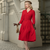 Lucille Shirtwaister Dress in Lipstick Red