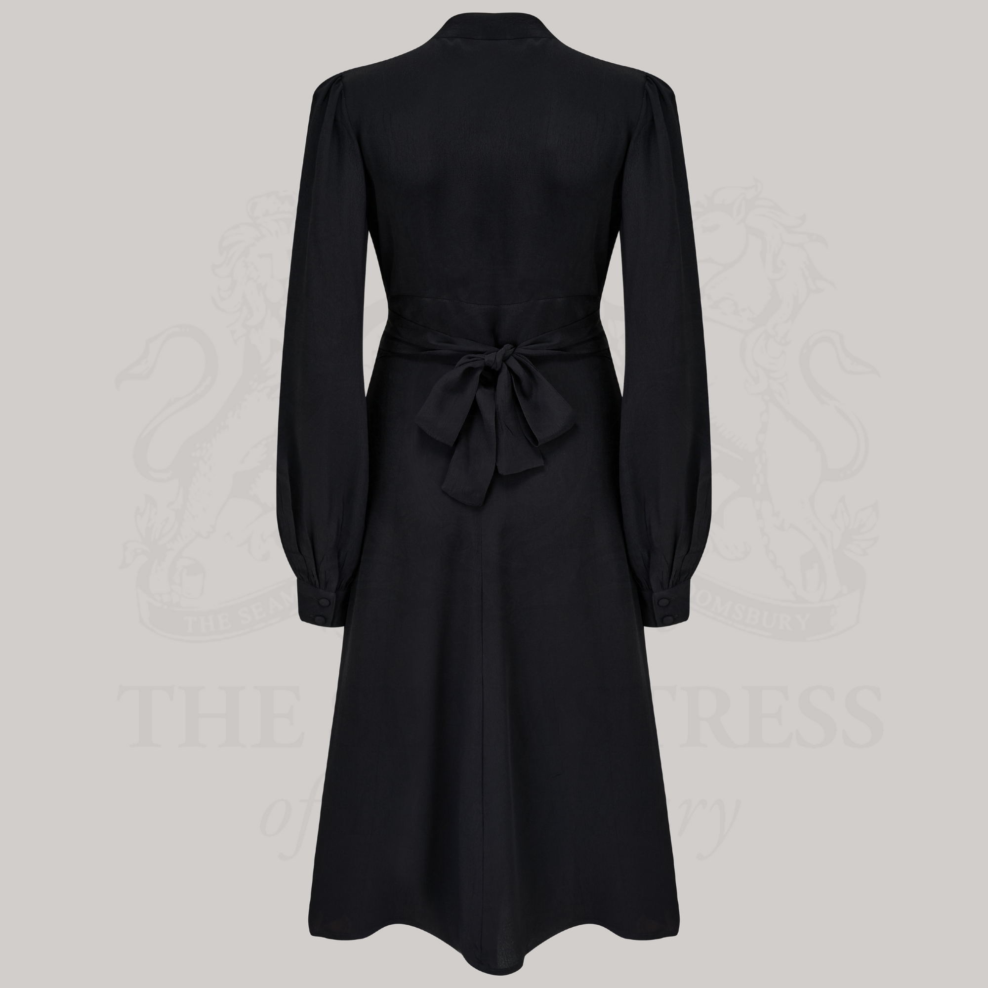 Ava Dress in Liquorice Black