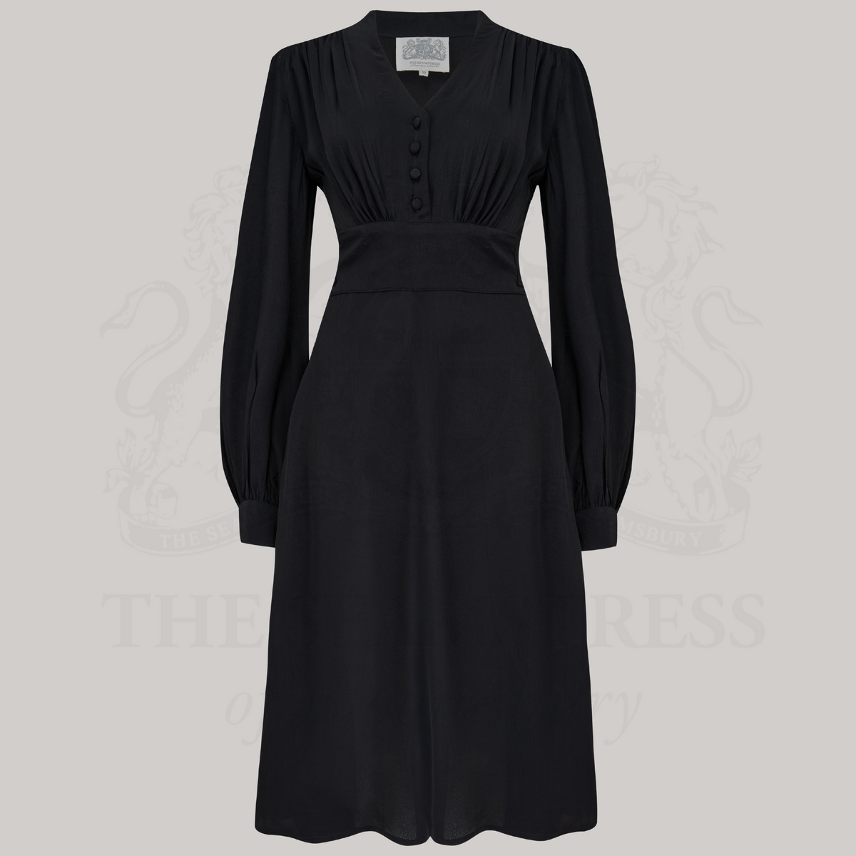 Ava Dress in Liquorice Black