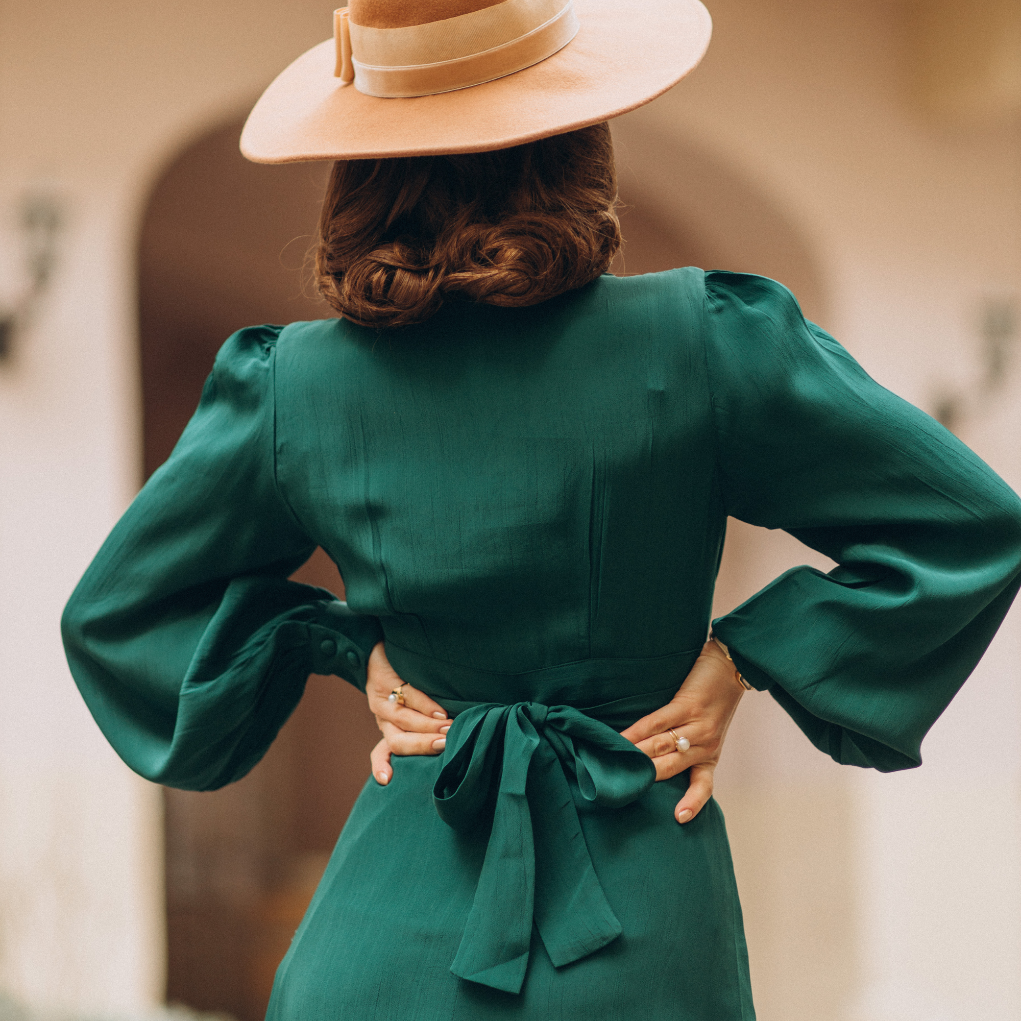 Ava Dress in Hampton Green