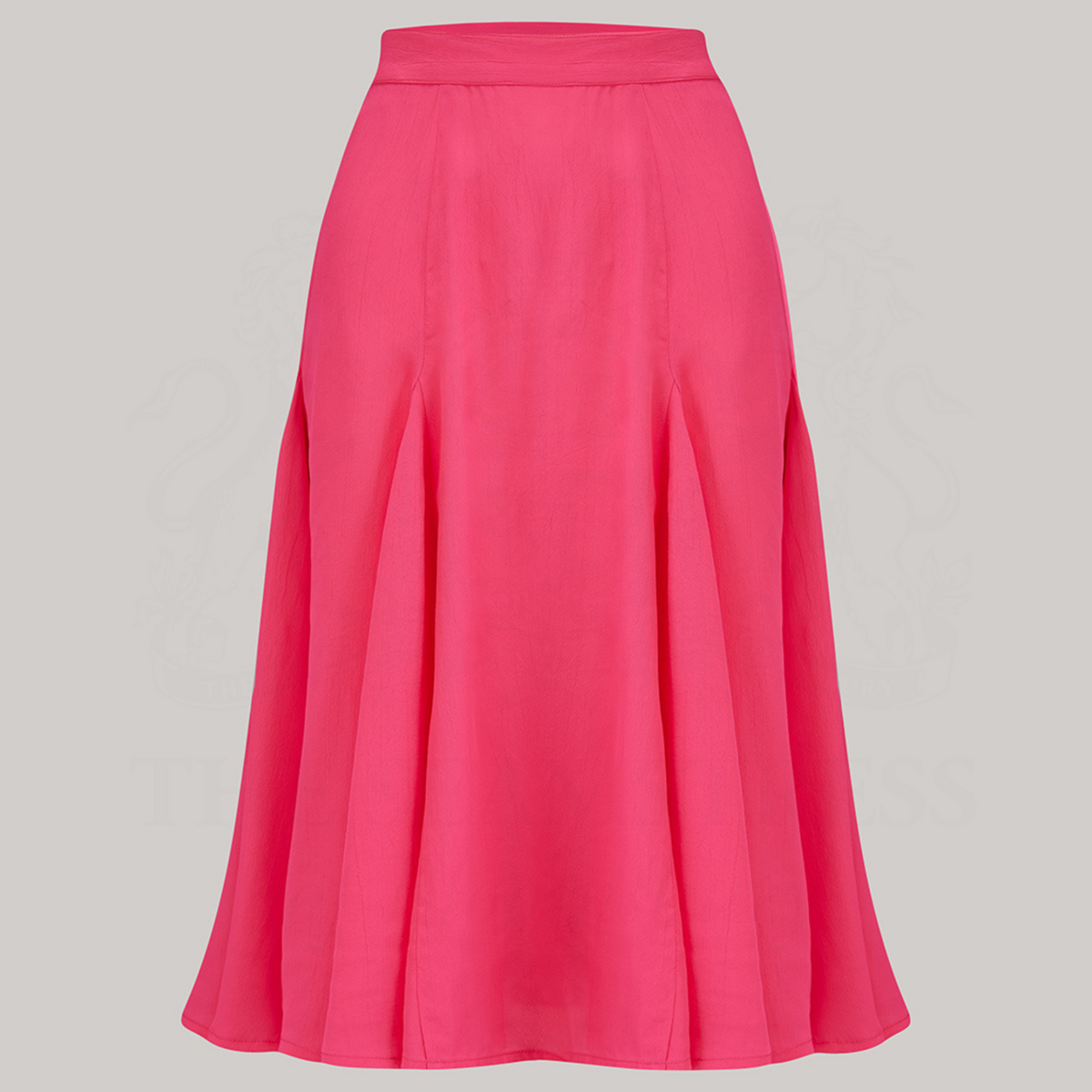 A 1940s style raspberry pink dancing skirt