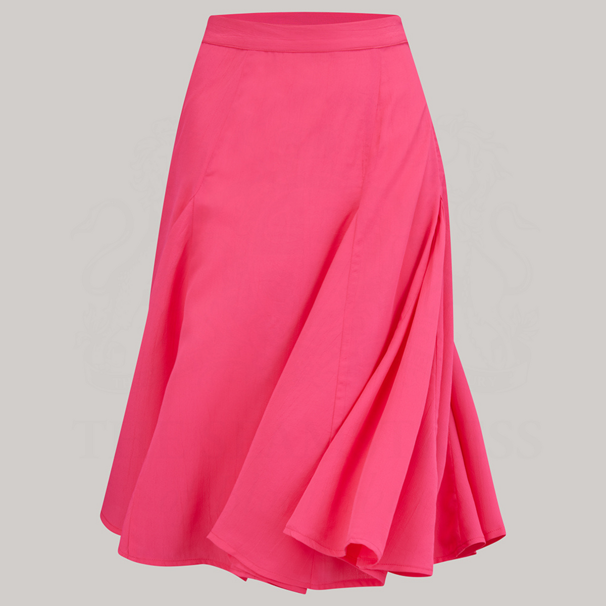 A 1940s style raspberry pink dancing skirt