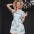 Emma Playsuit in Cotton Seaside