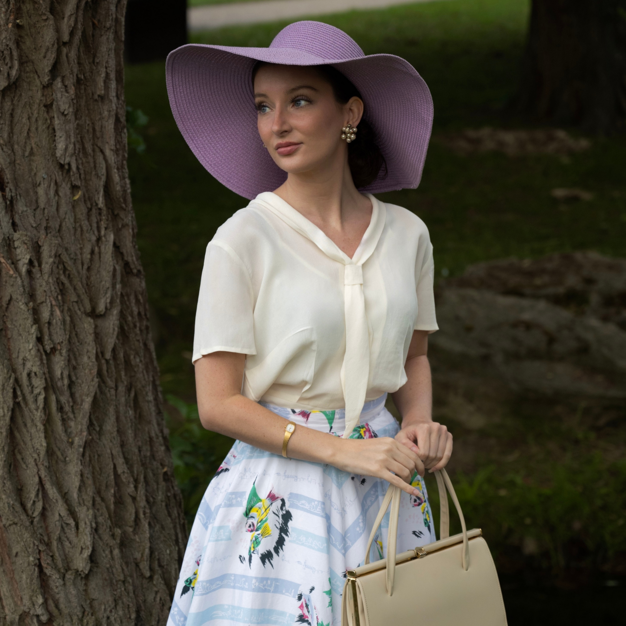 Bonnie Sailor Blouse Short Sleeve in Cream