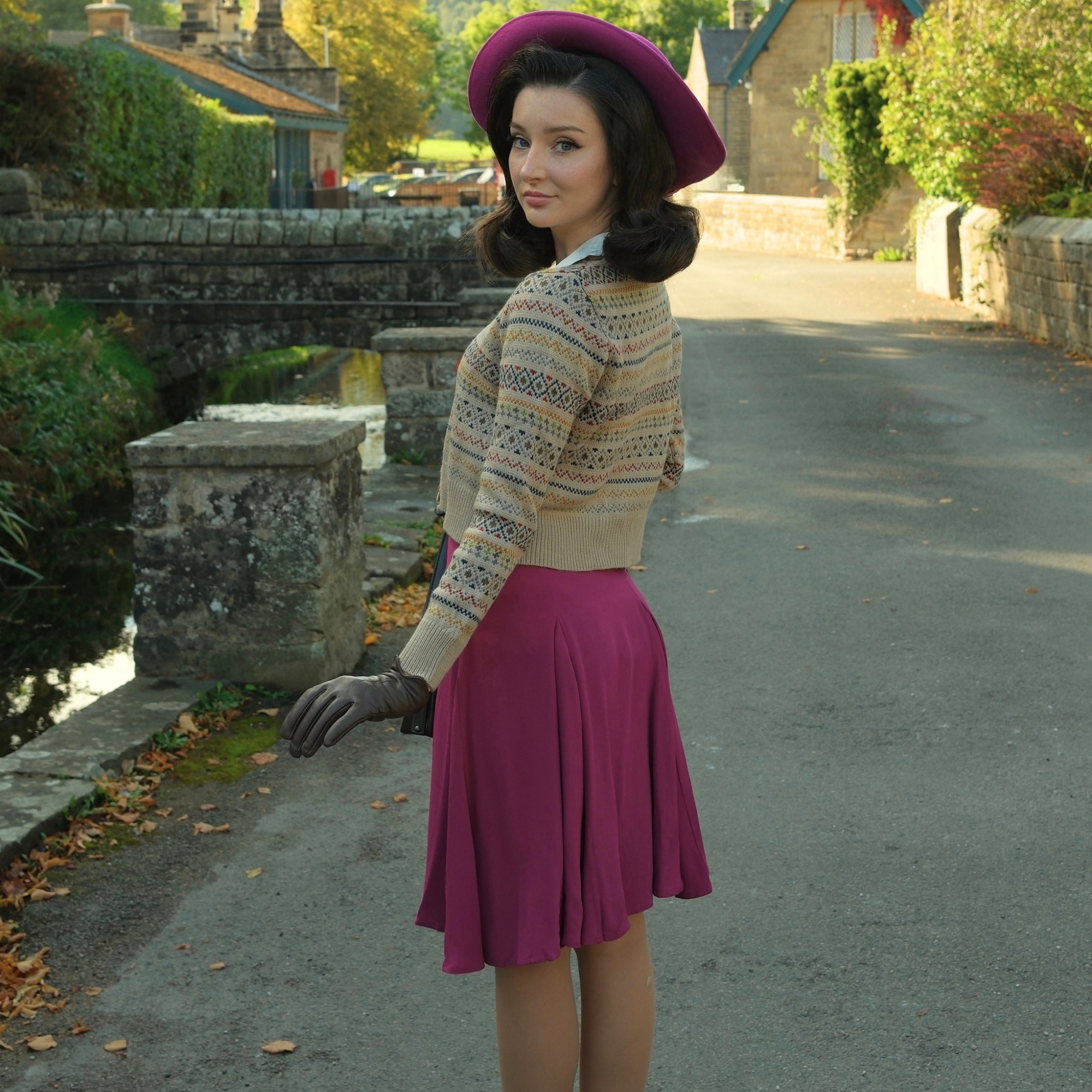 Balboa Skirt in Mulberry