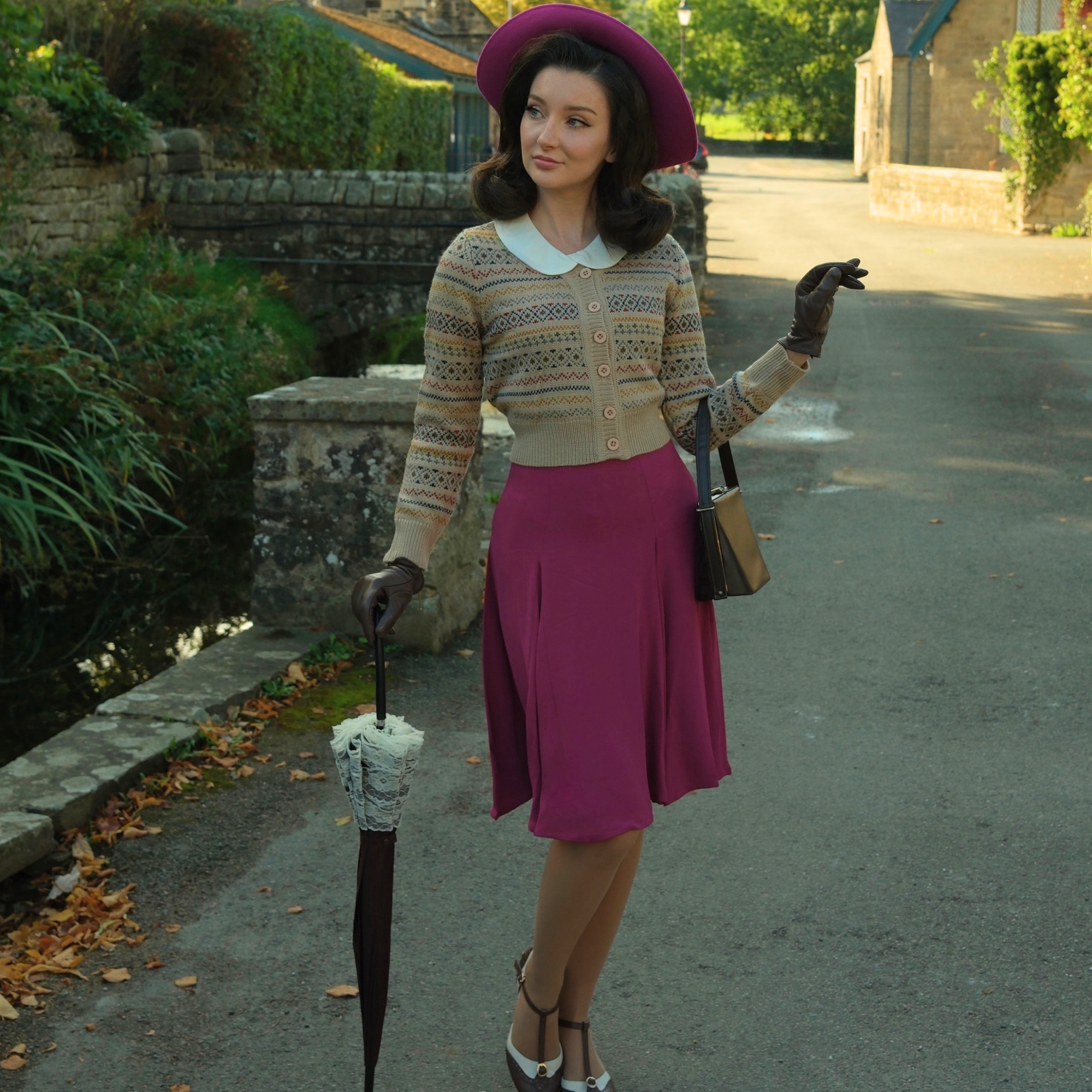Balboa Skirt in Mulberry