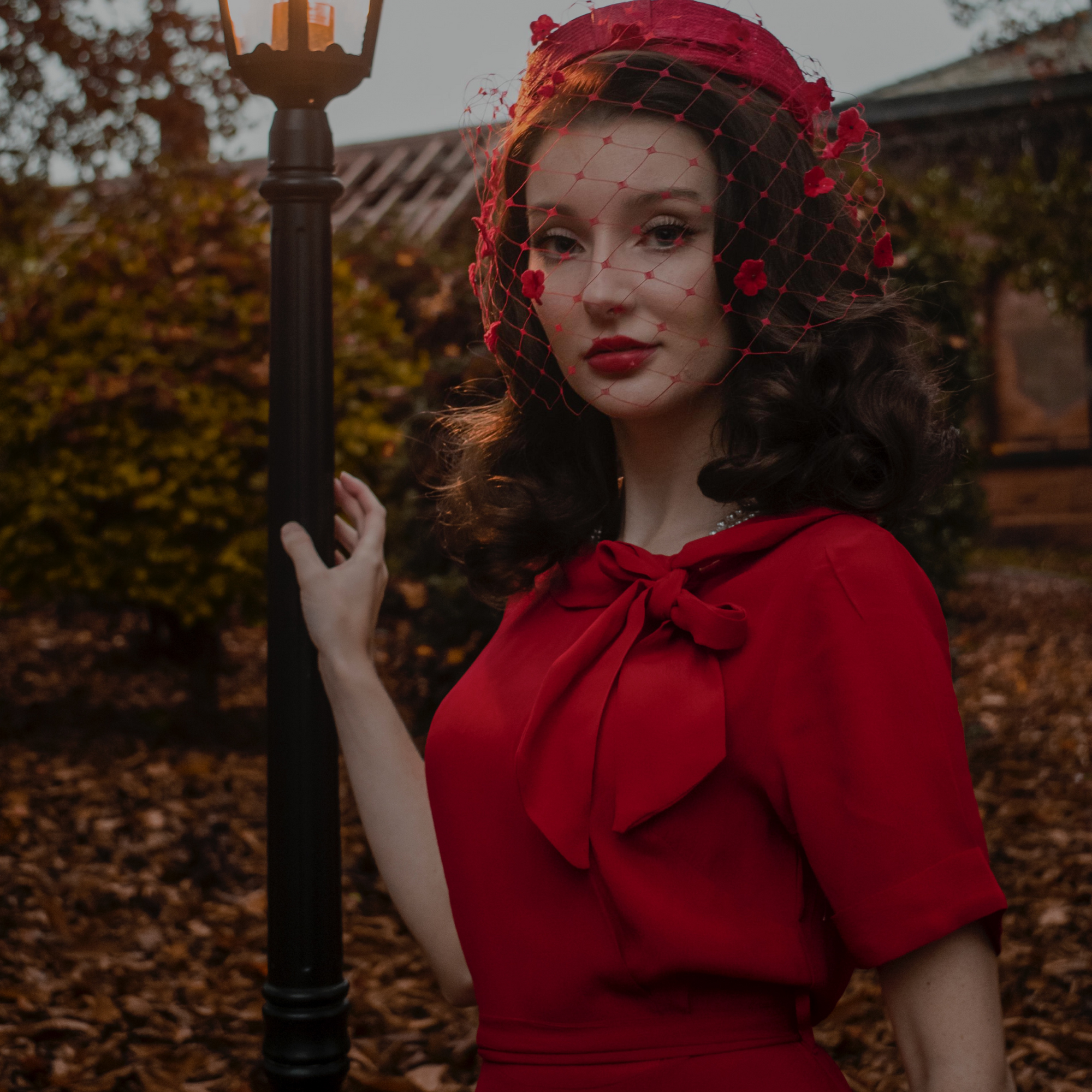 Cindy Dress in Lipstick Red