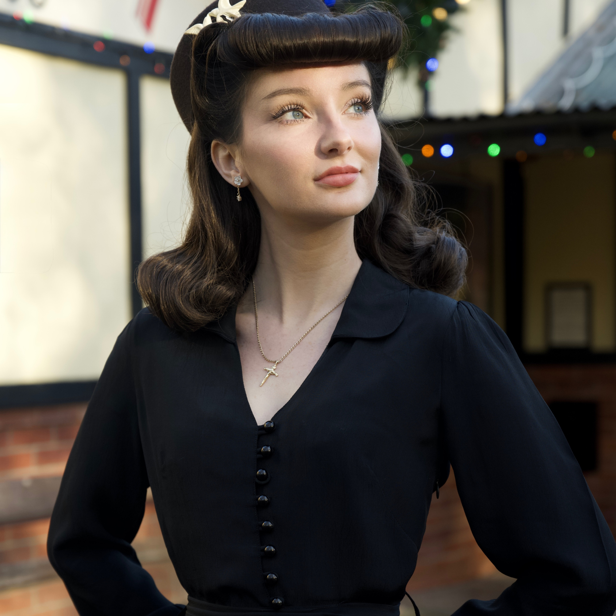 Clarice Dress in Liquorice Black