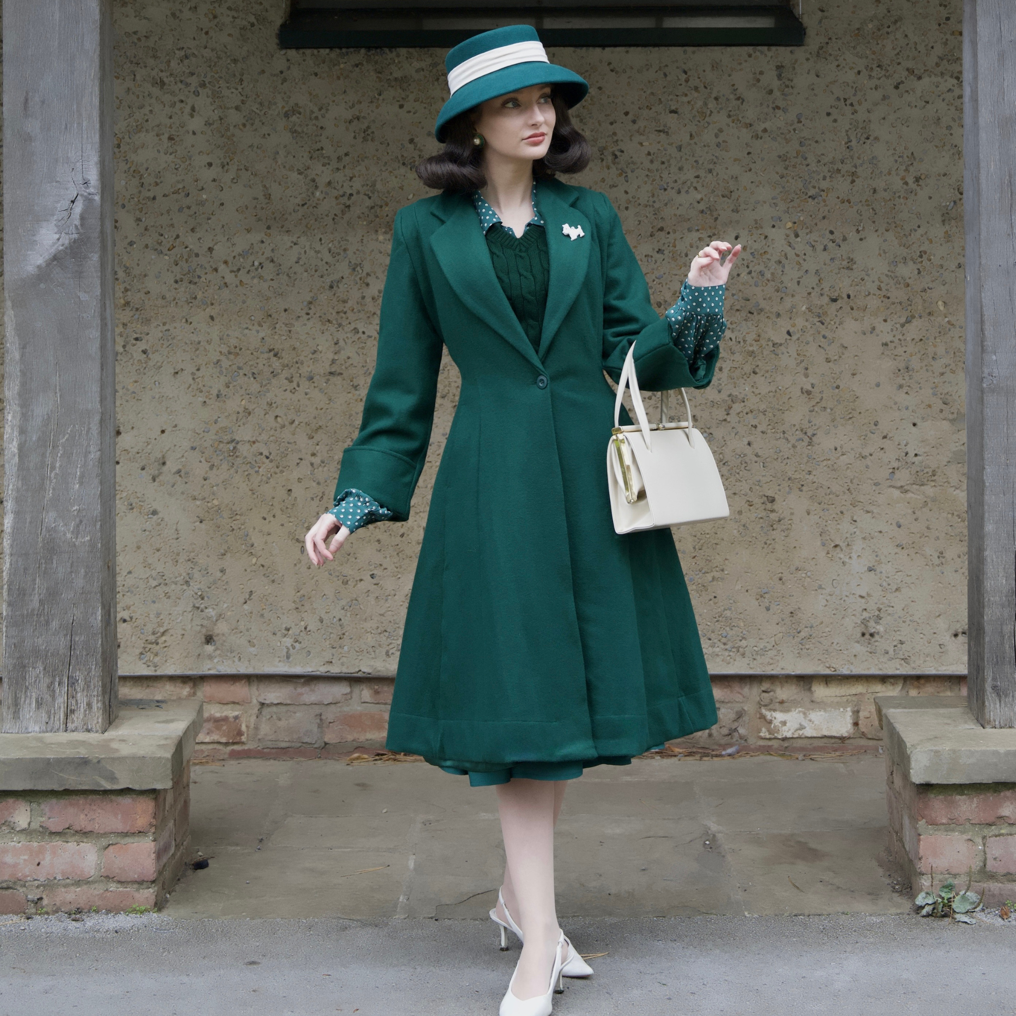 Elizabeth Coat in Green