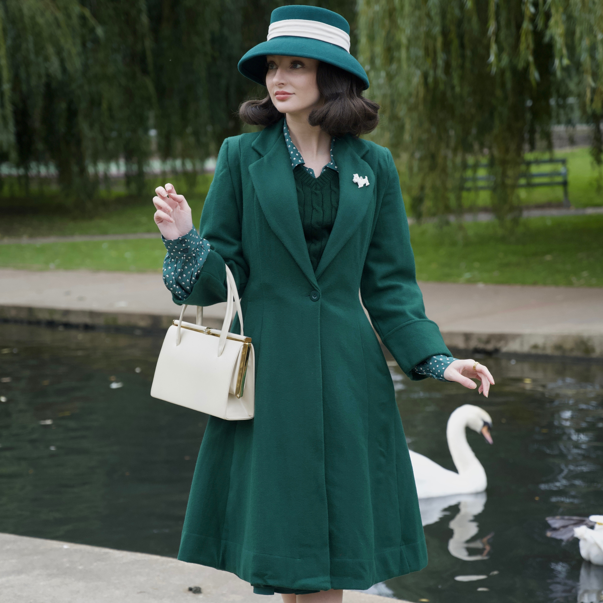 Elizabeth Coat in Green