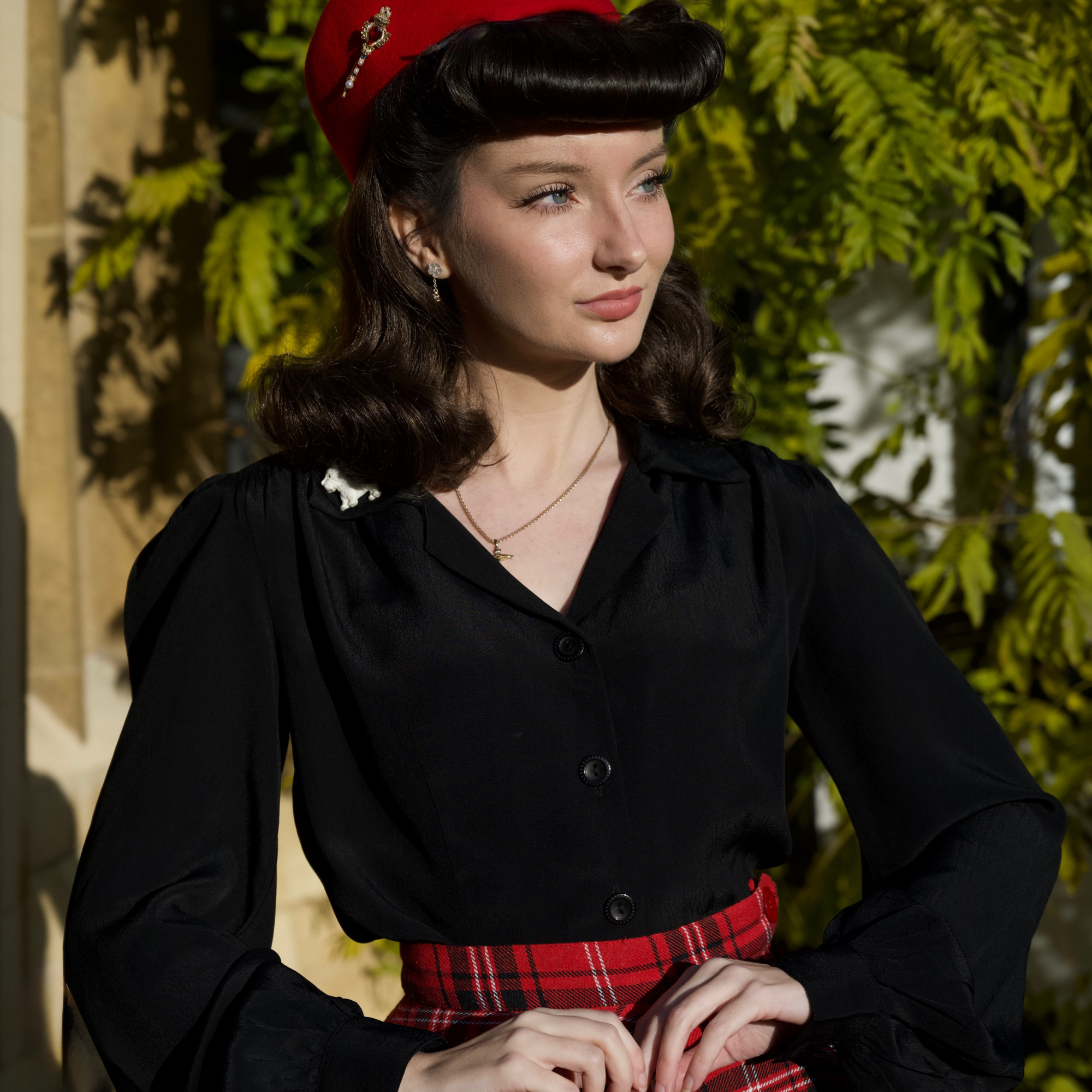 Poppy Blouse in Liquorice Black