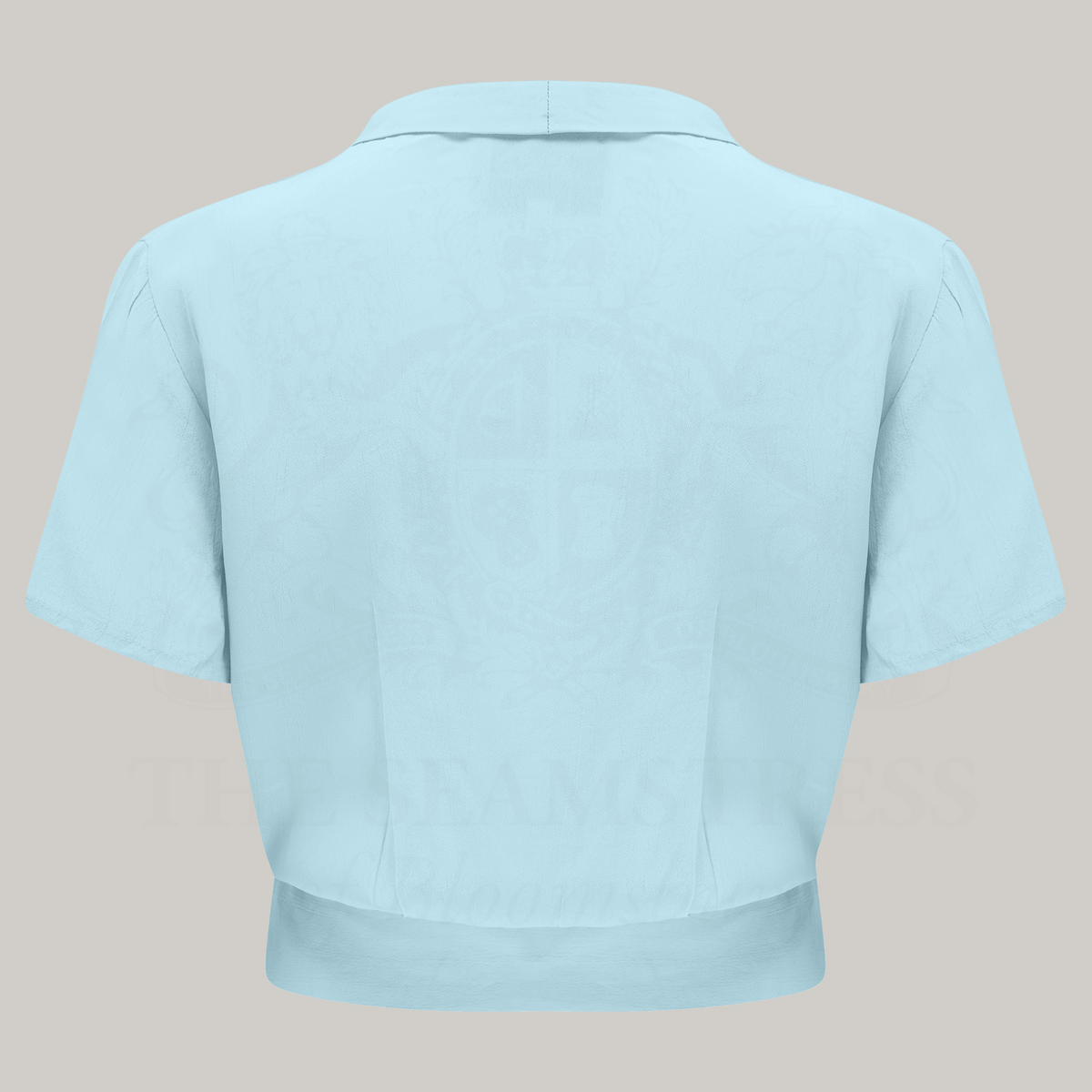 Bonnie Sailor Blouse Short Sleeve in Powder Blue