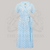 Peggy Wrap Dress in Powder Blue Moonshine