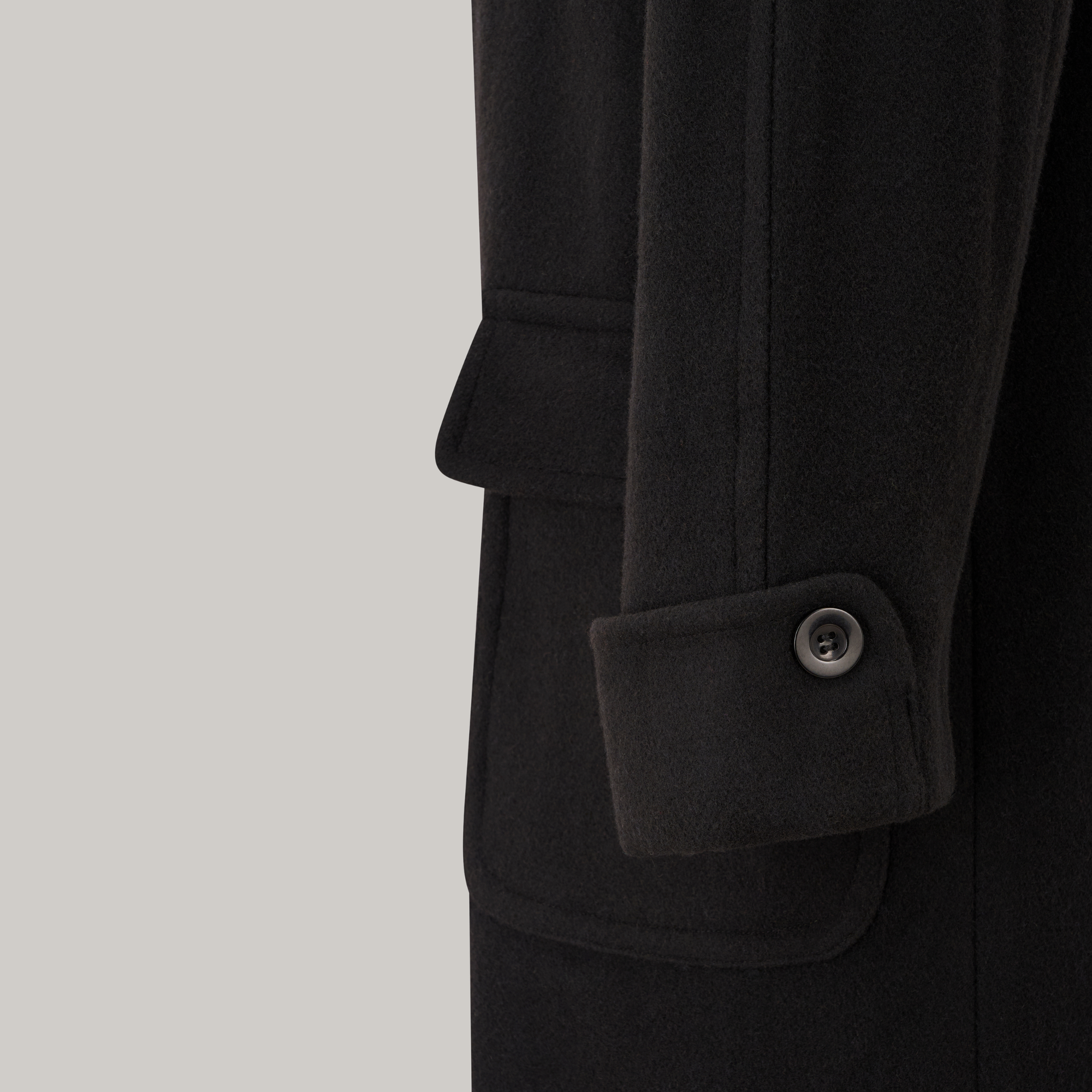 Cagney Overcoat in Black