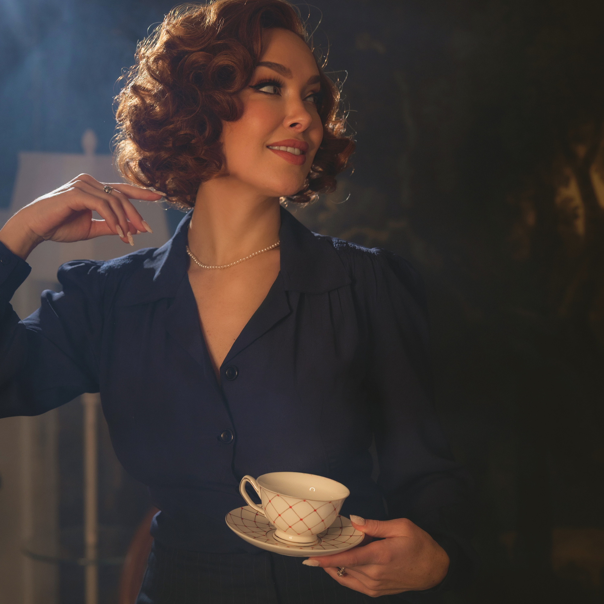 Poppy Blouse in French Navy