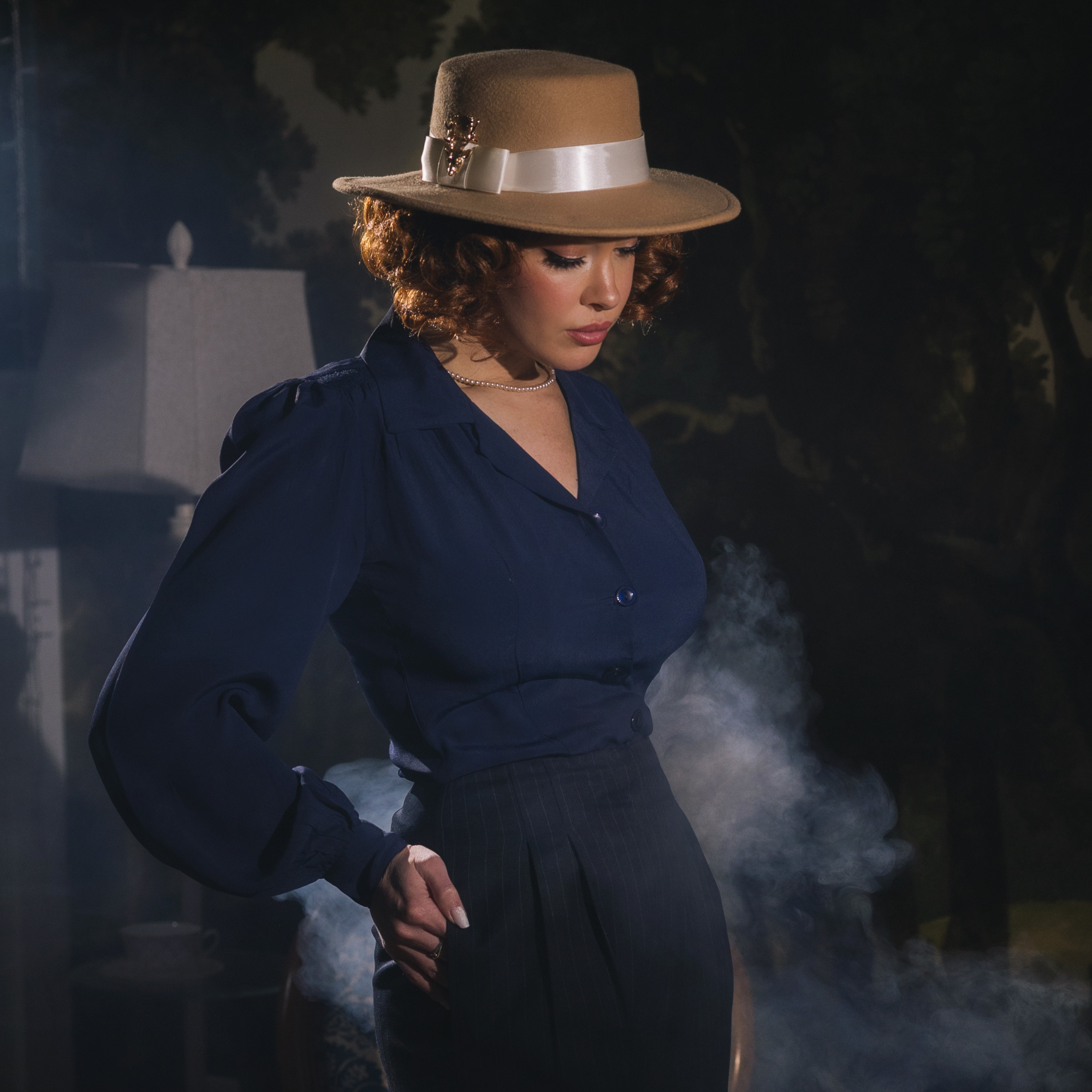 Poppy Blouse in French Navy