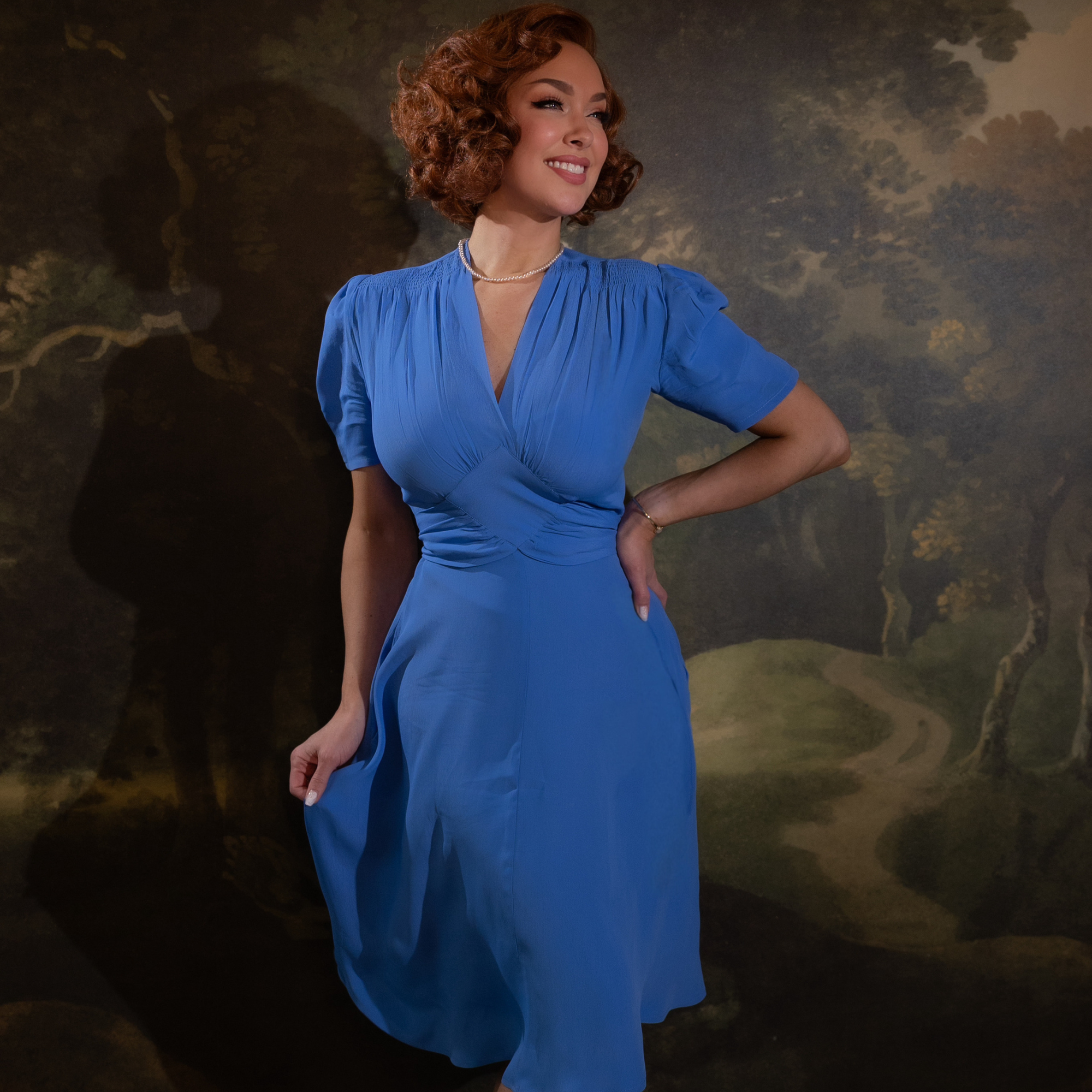 Ruby Dress in Palace Blue