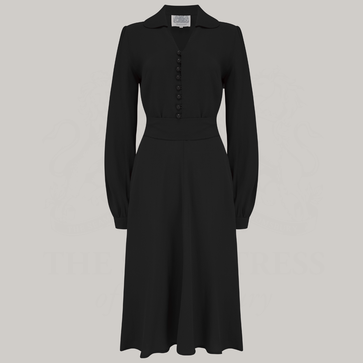 Clarice Dress in Liquorice Black