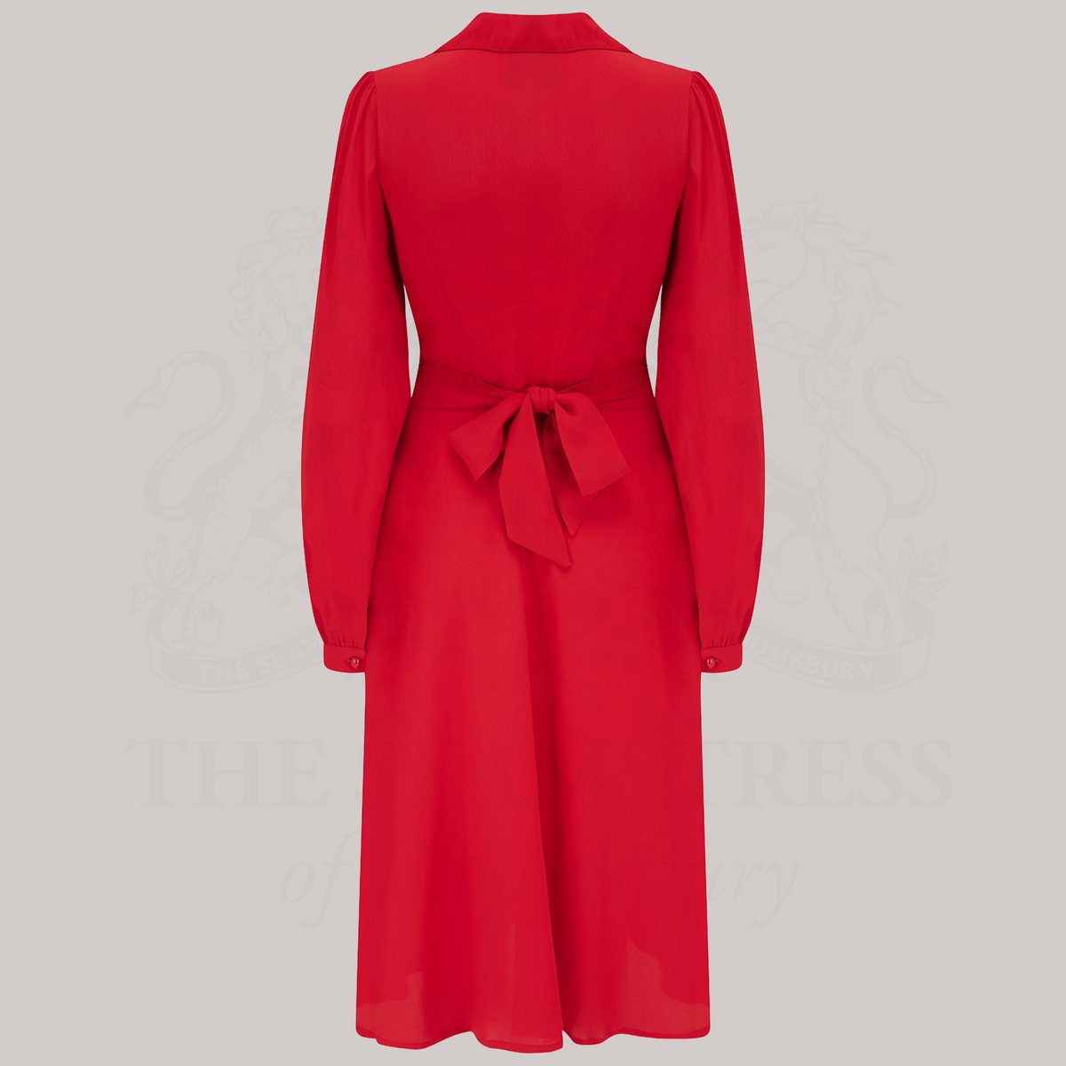 Clarice Dress in Lipstick Red