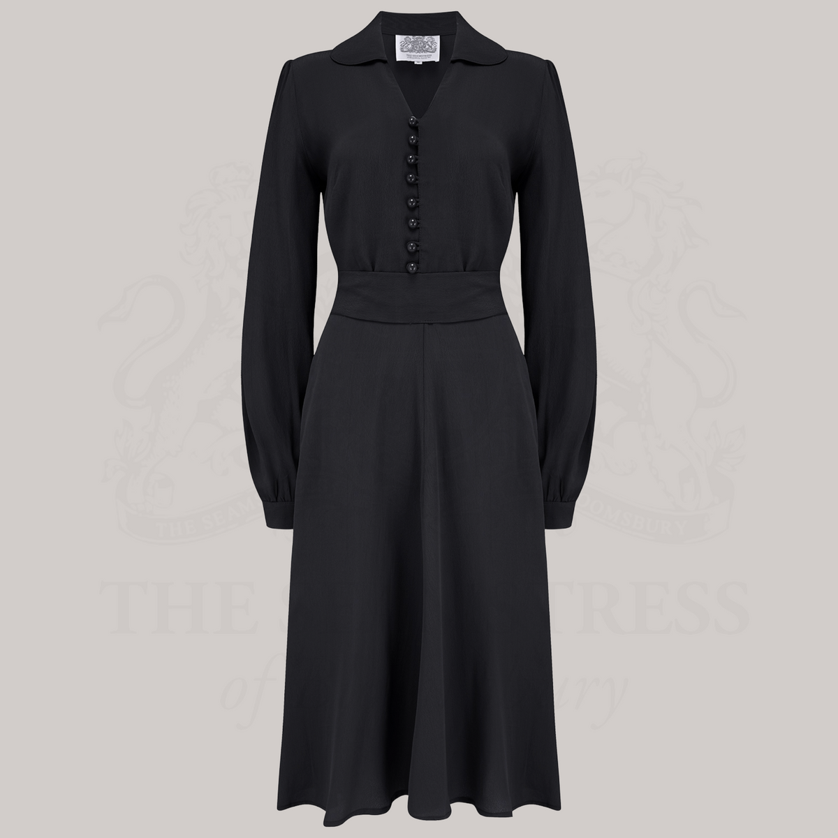 Clarice Dress in Liquorice Black