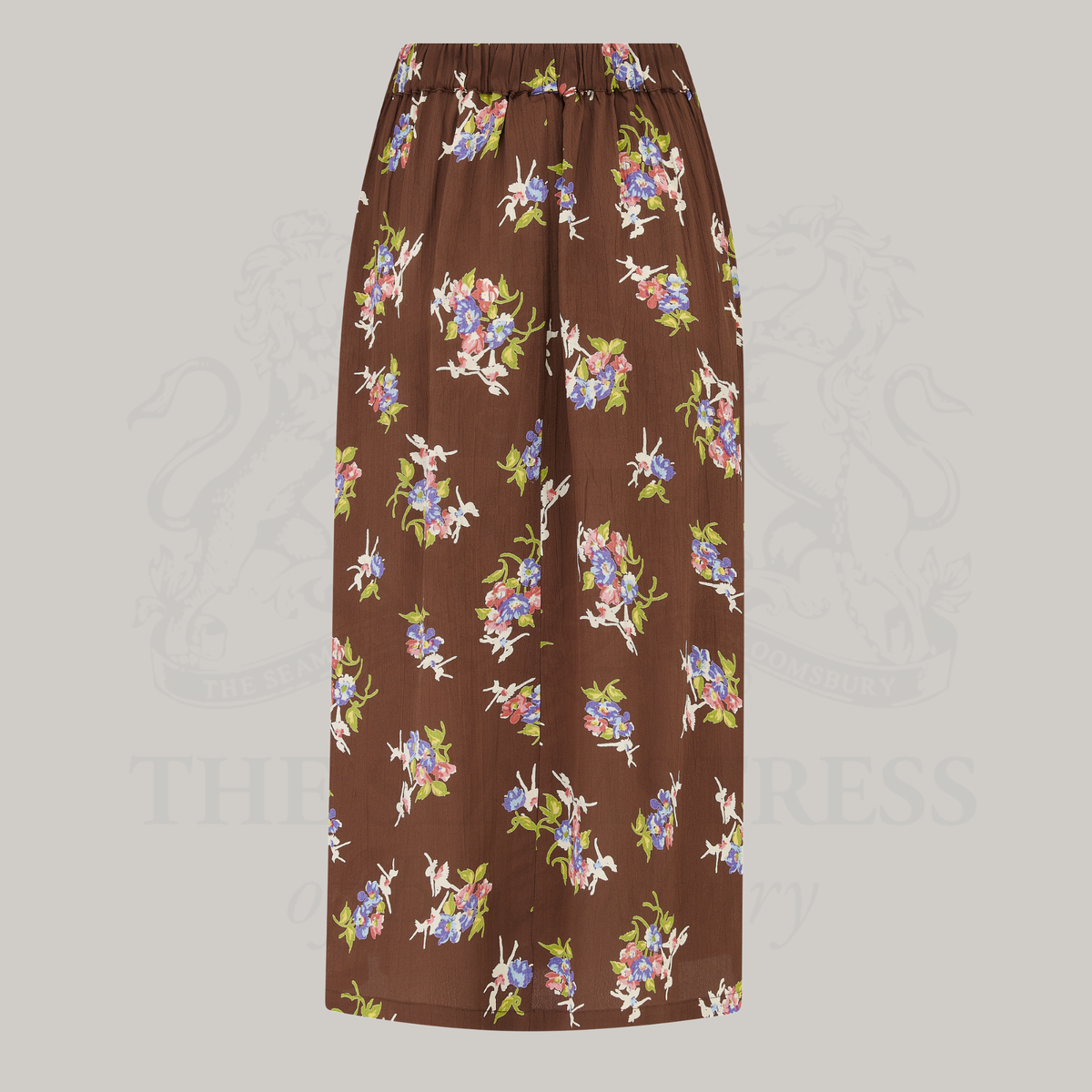 Deanna Skirt in Brown Floral Dancer