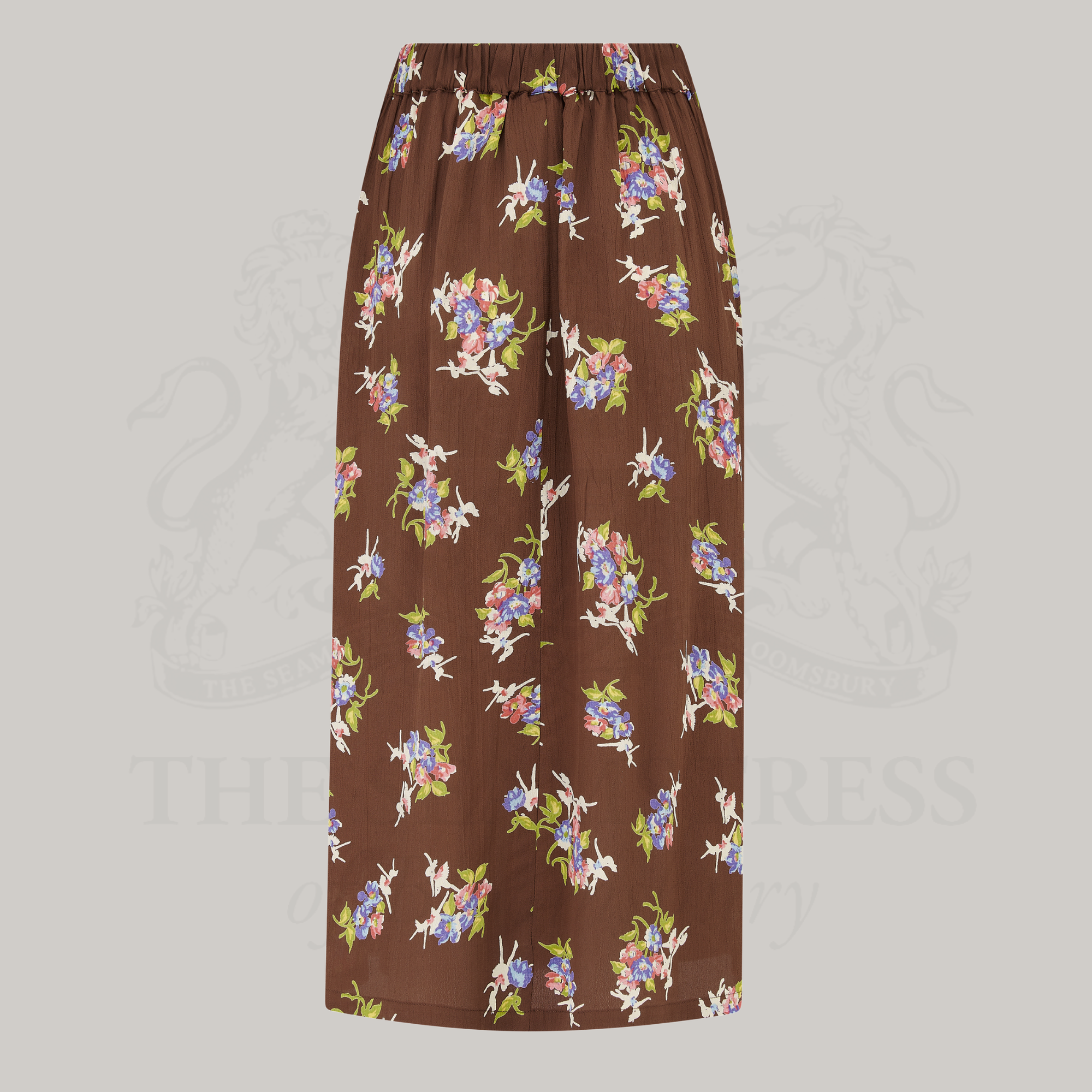 Deanna Skirt in Brown Floral Dancer