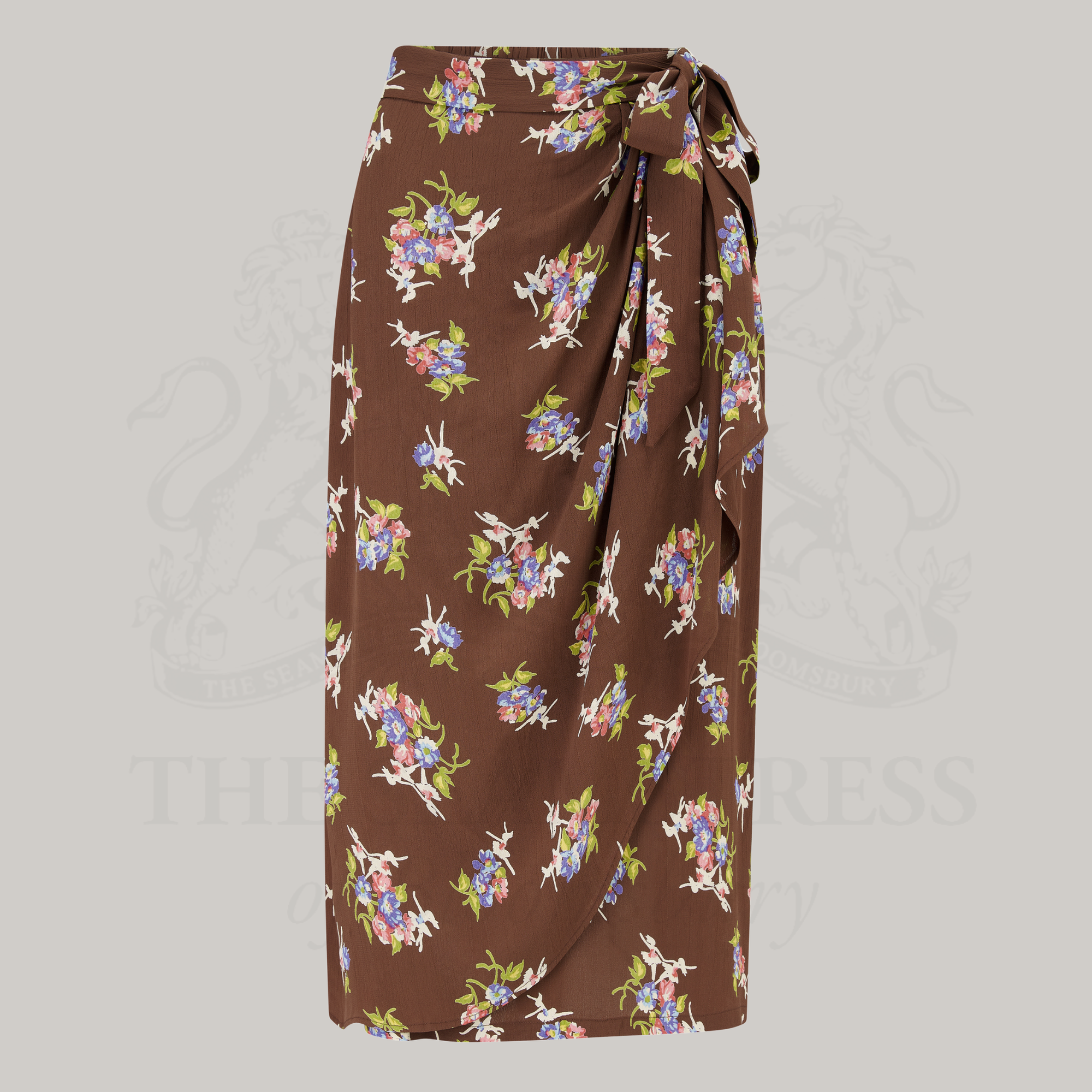 Deanna Skirt in Brown Floral Dancer