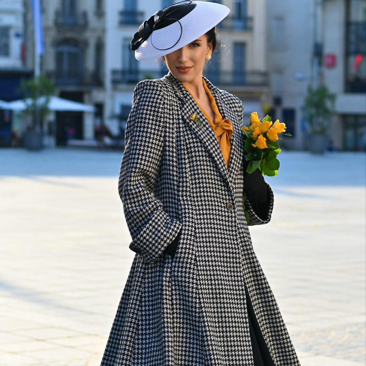 Elizabeth Coat in Houndstooth
