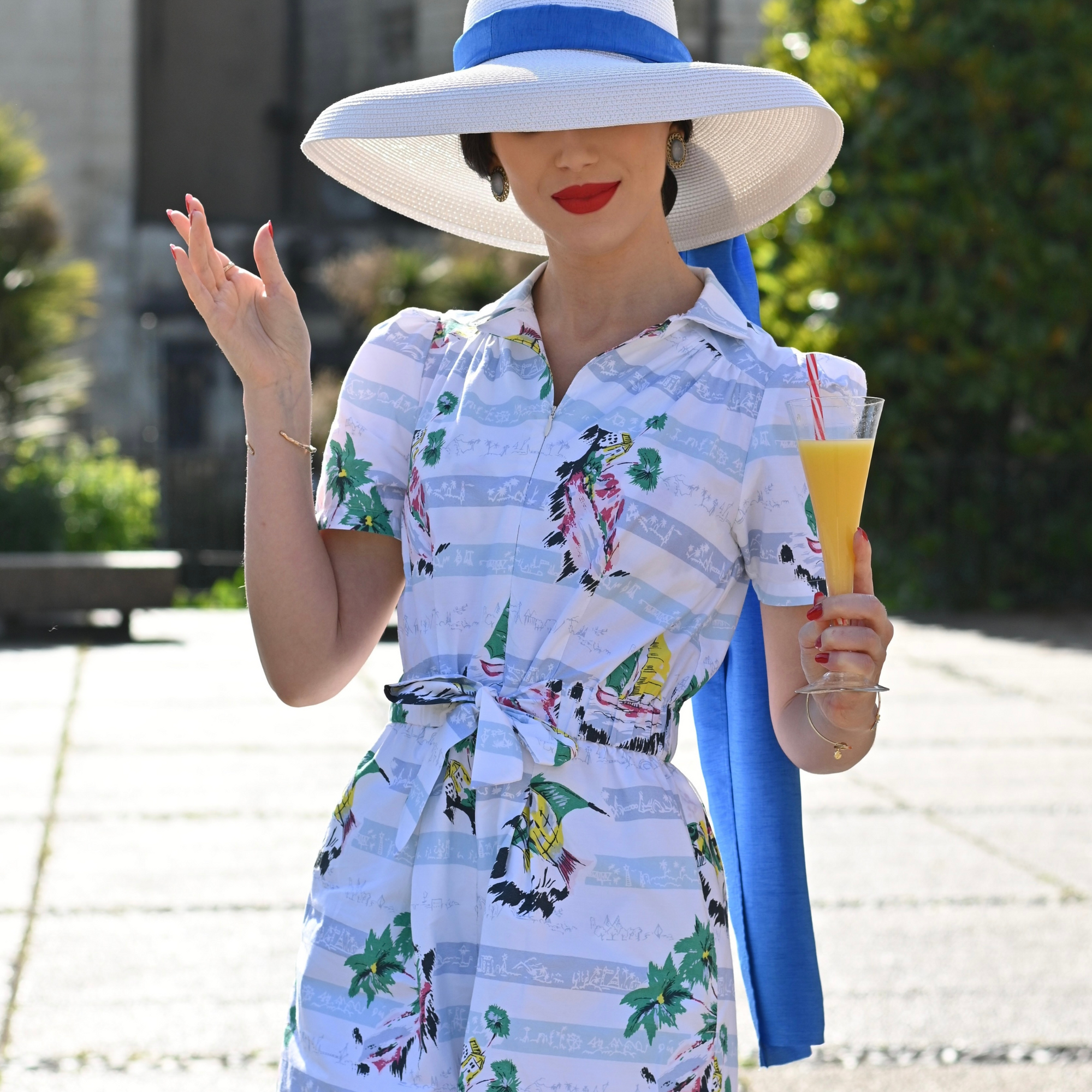 Emma Playsuit in Cotton Seaside