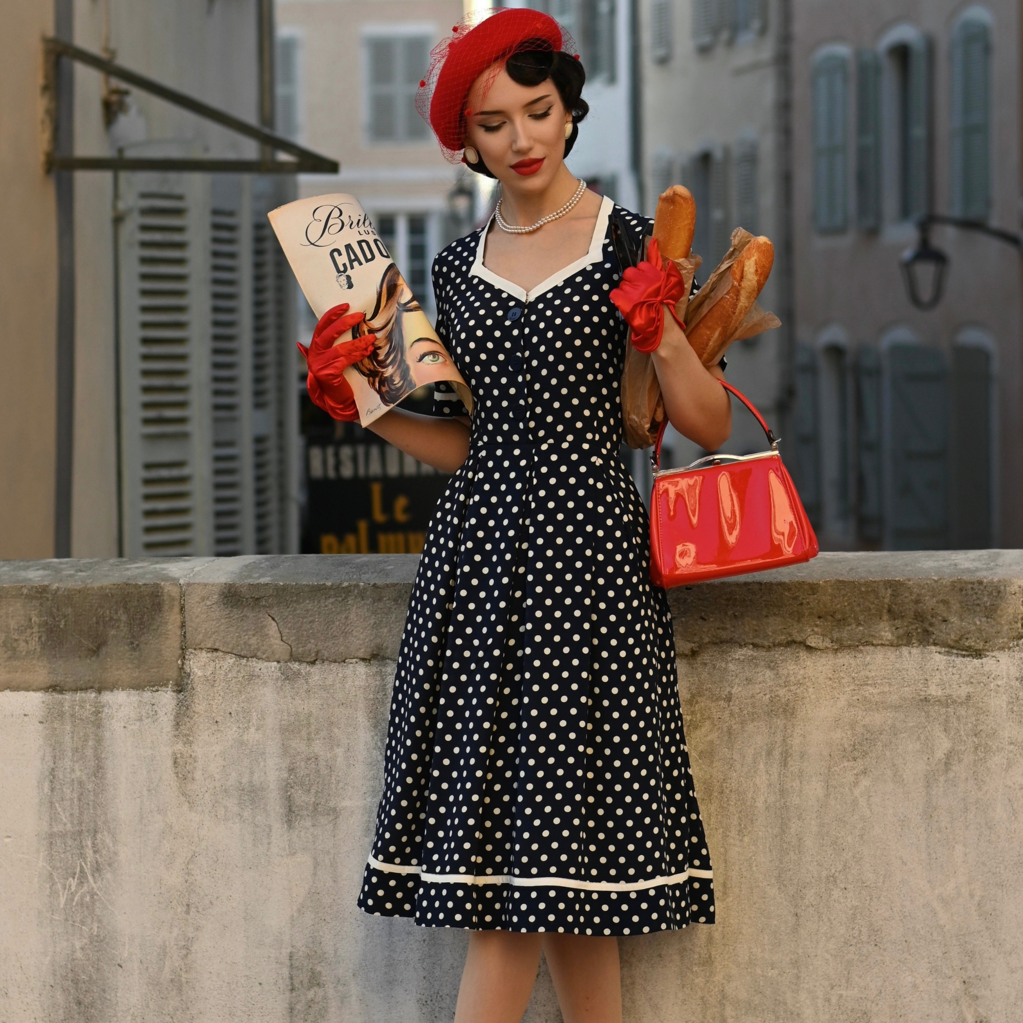 vintage red polka dot dress White and Casual Dress: Valentina Cherry Red Polka Dot / XSmall There are 4 sizes (XS/S/M/L) available for the following listing Hell Bunny Mariam 60's Red
