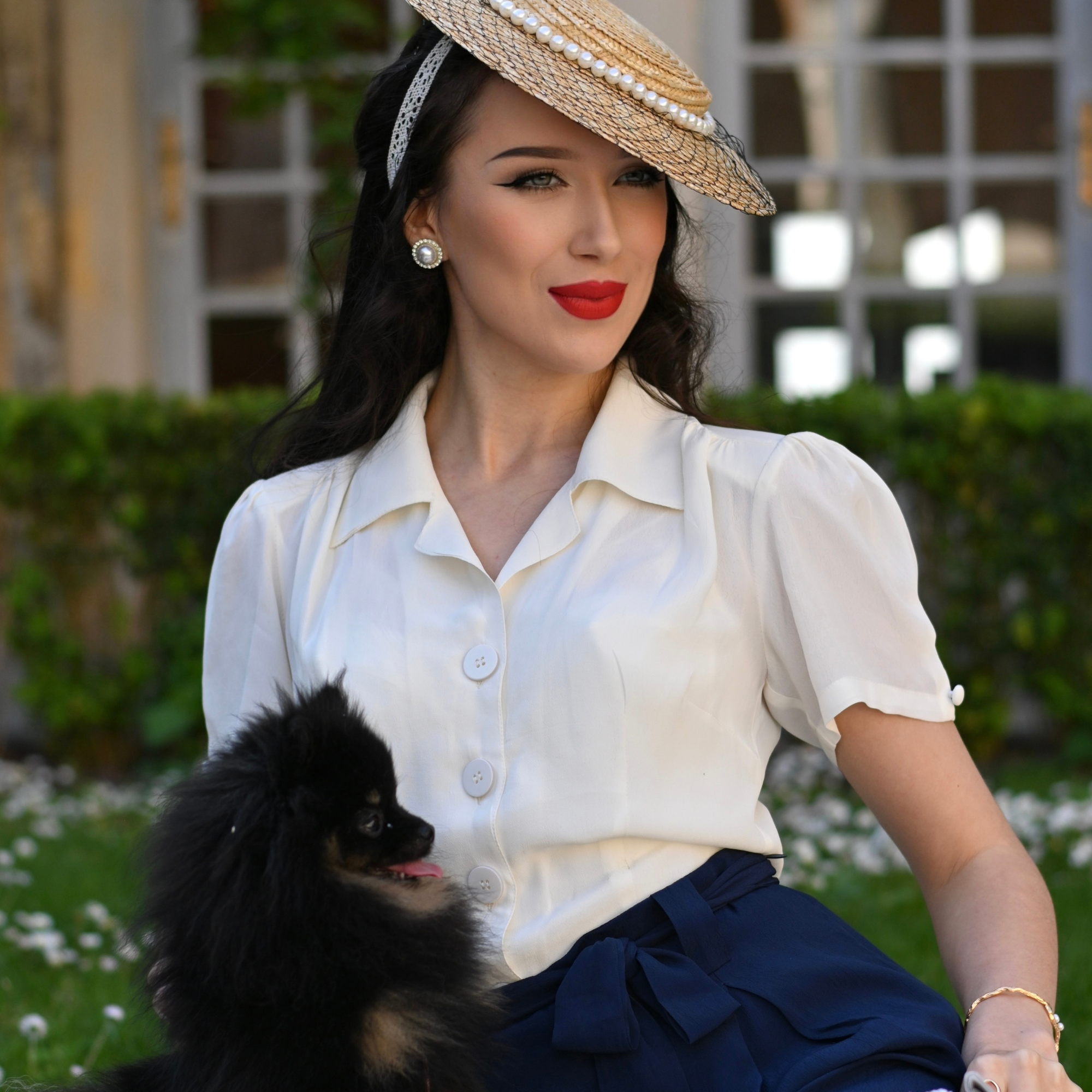 Grace Blouse in Cream