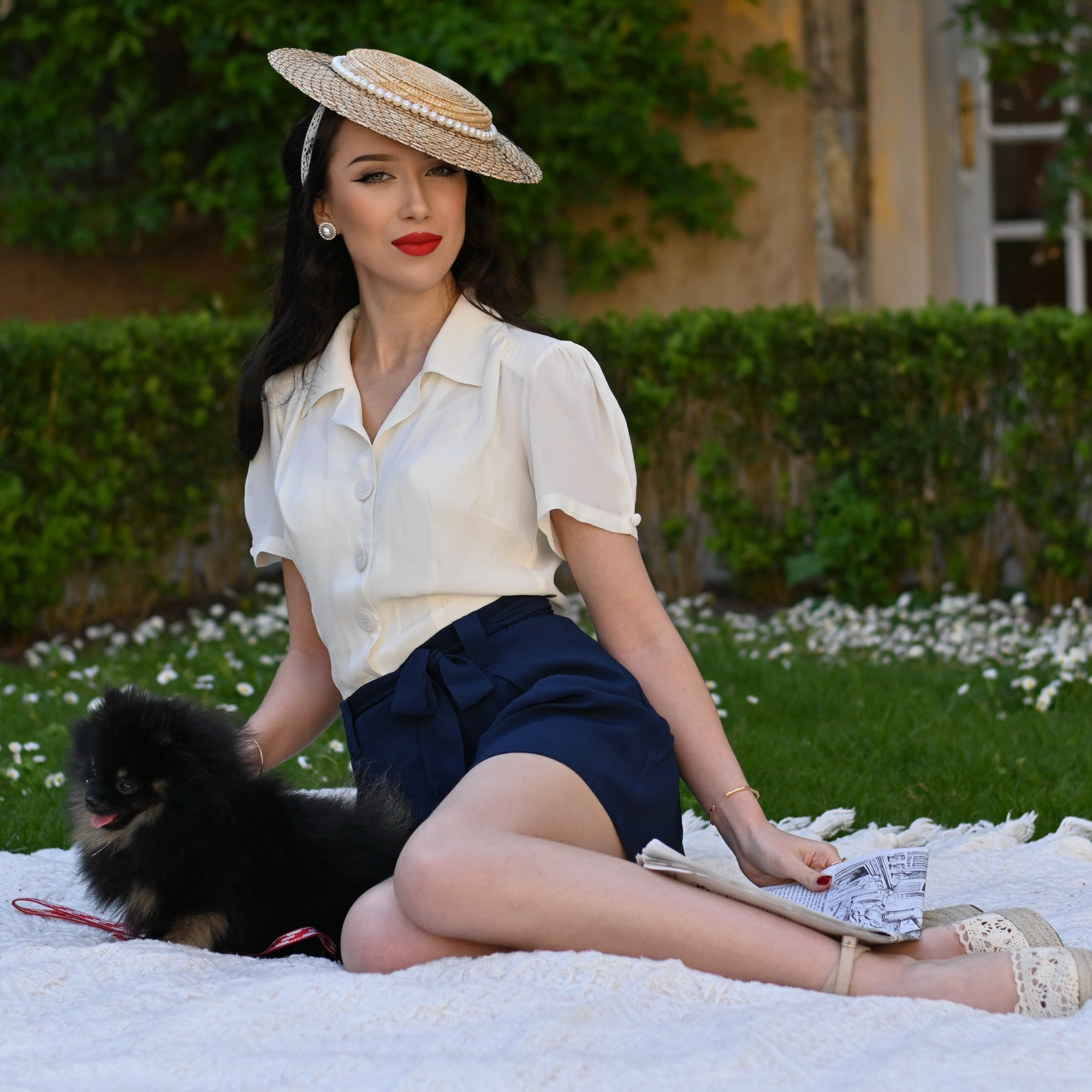 Grace Blouse in Cream