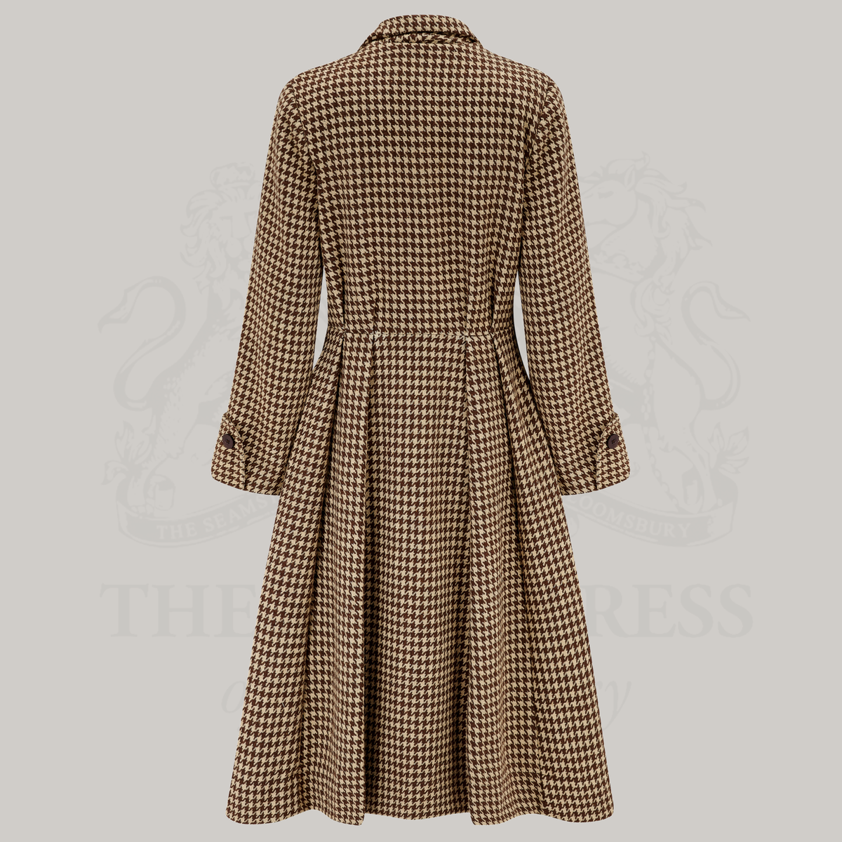 Elizabeth Coat in Brown Houndstooth