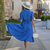 Iris Dress in Palace Blue