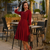 Lucille Shirtwaister Dress in Windsor Wine