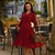 Lucille Shirtwaister Dress in Windsor Wine